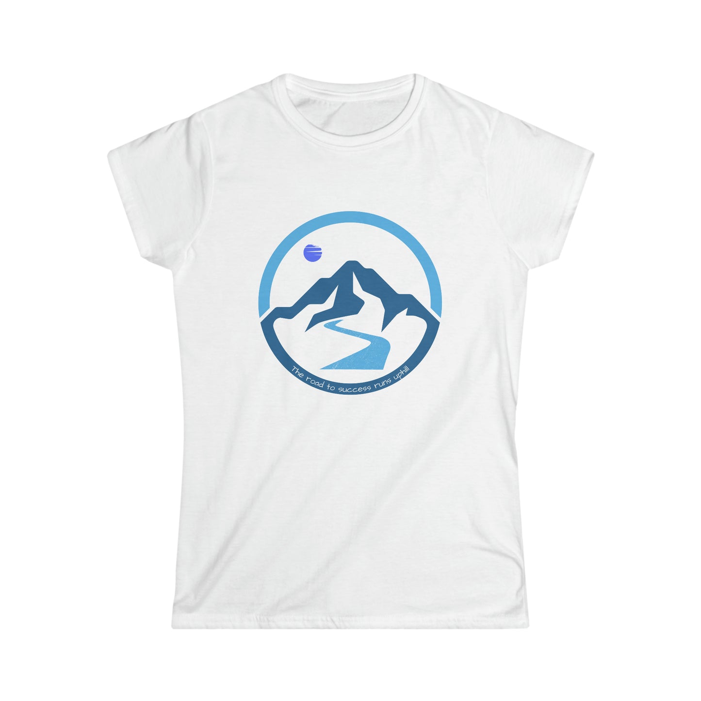 The Road to Success Runs Uphill Women's Softstyle Tee