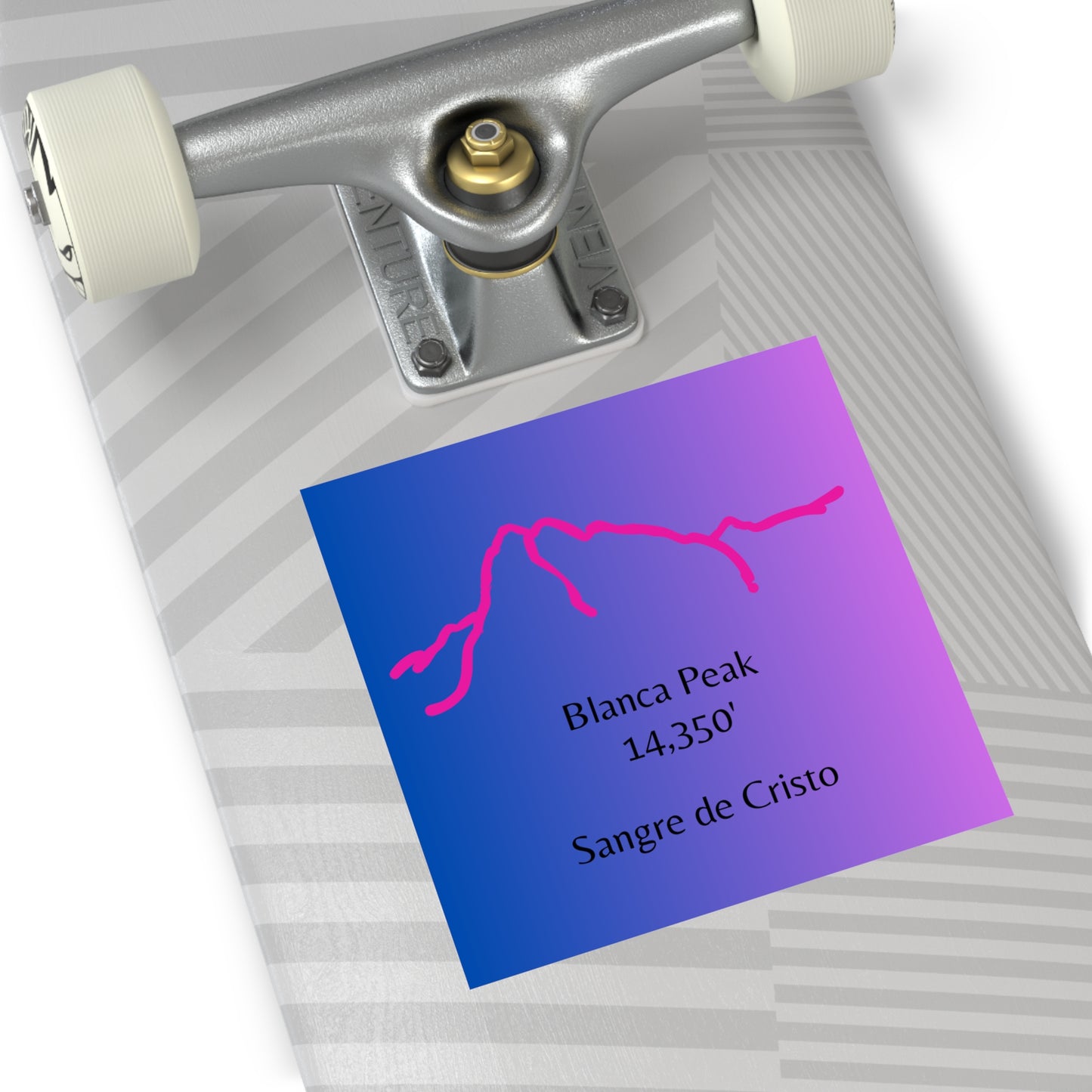 Blanca Peak 14er Square Vinyl Sticker