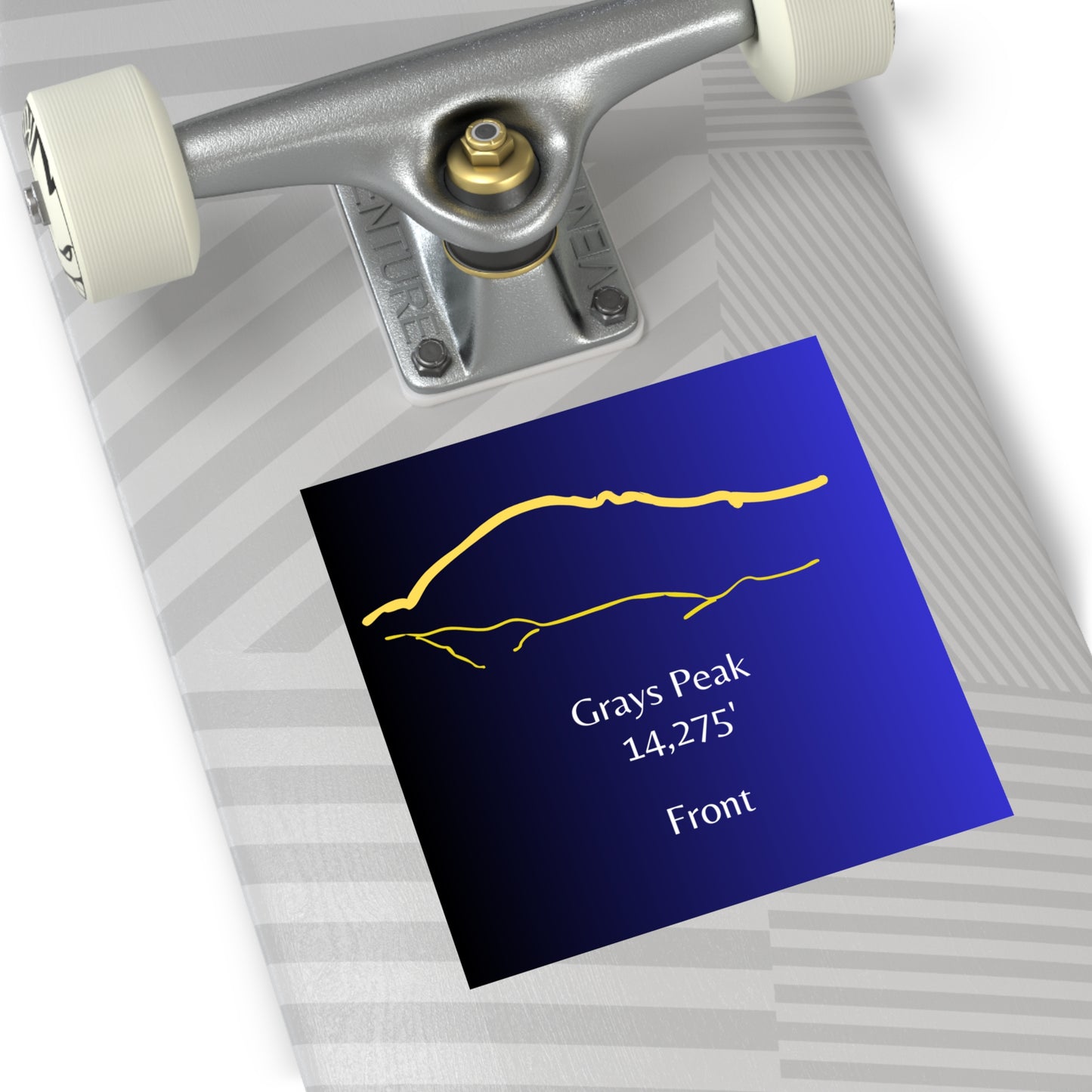 Grays Peak 14er Square Vinyl Sticker