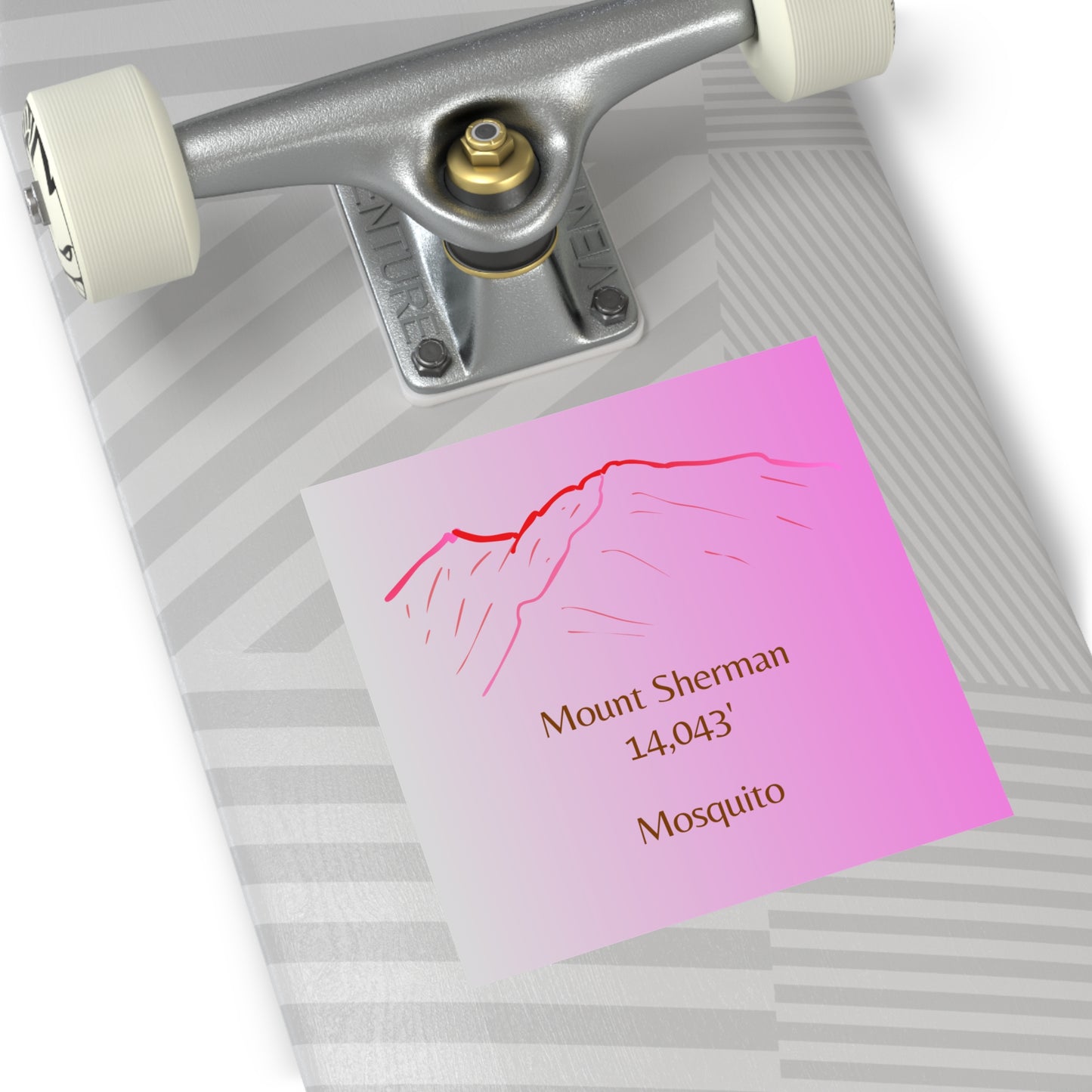 Mount Sherman 14er Square Vinyl Sticker