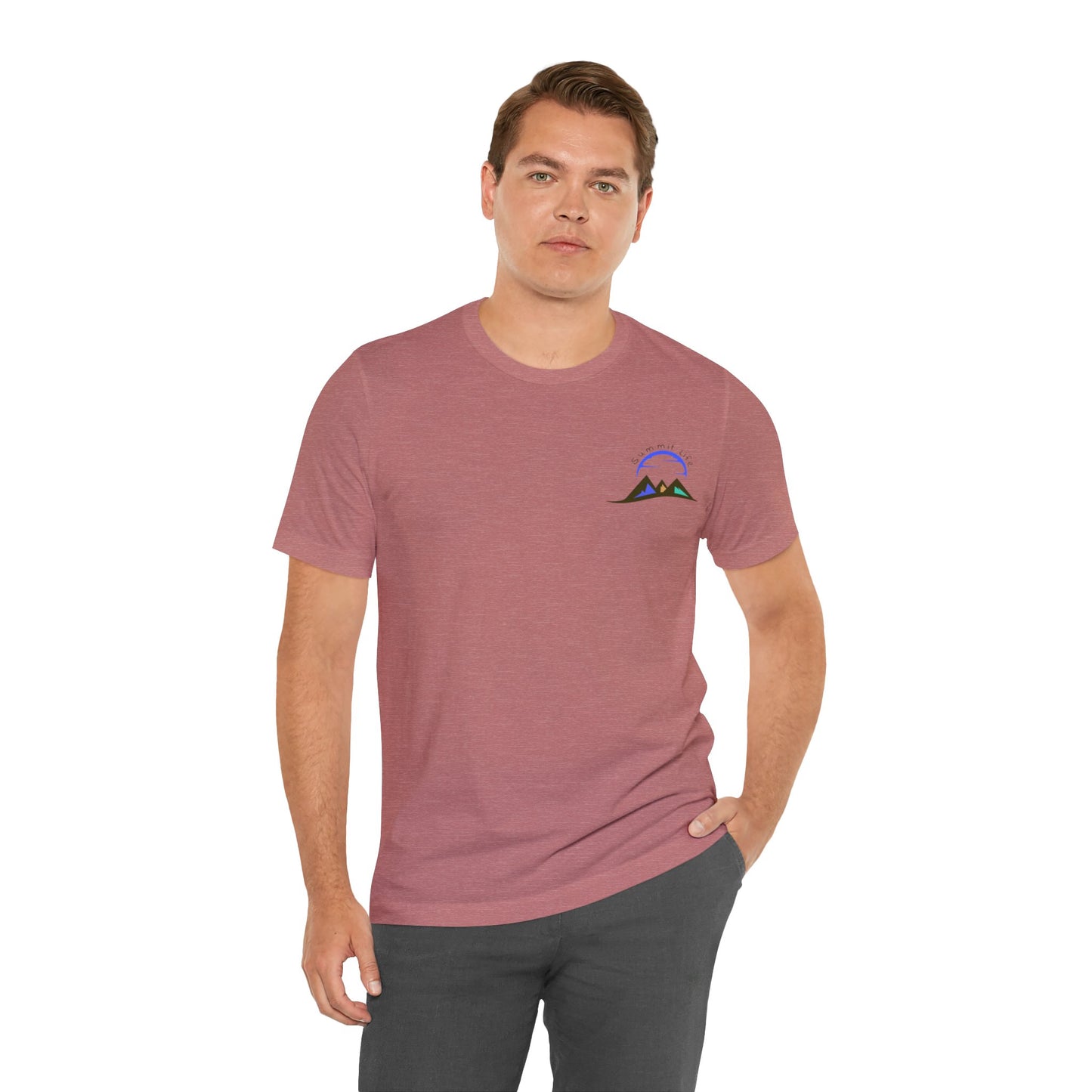 Mountain Bike USA Unisex Jersey Short Sleeve Tee - Purple