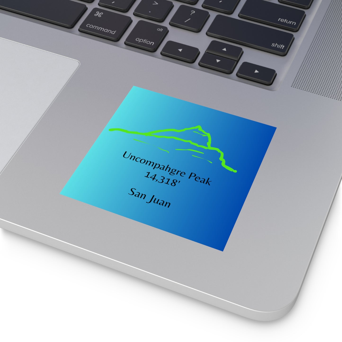 Uncompahgre 14er Square Vinyl Sticker