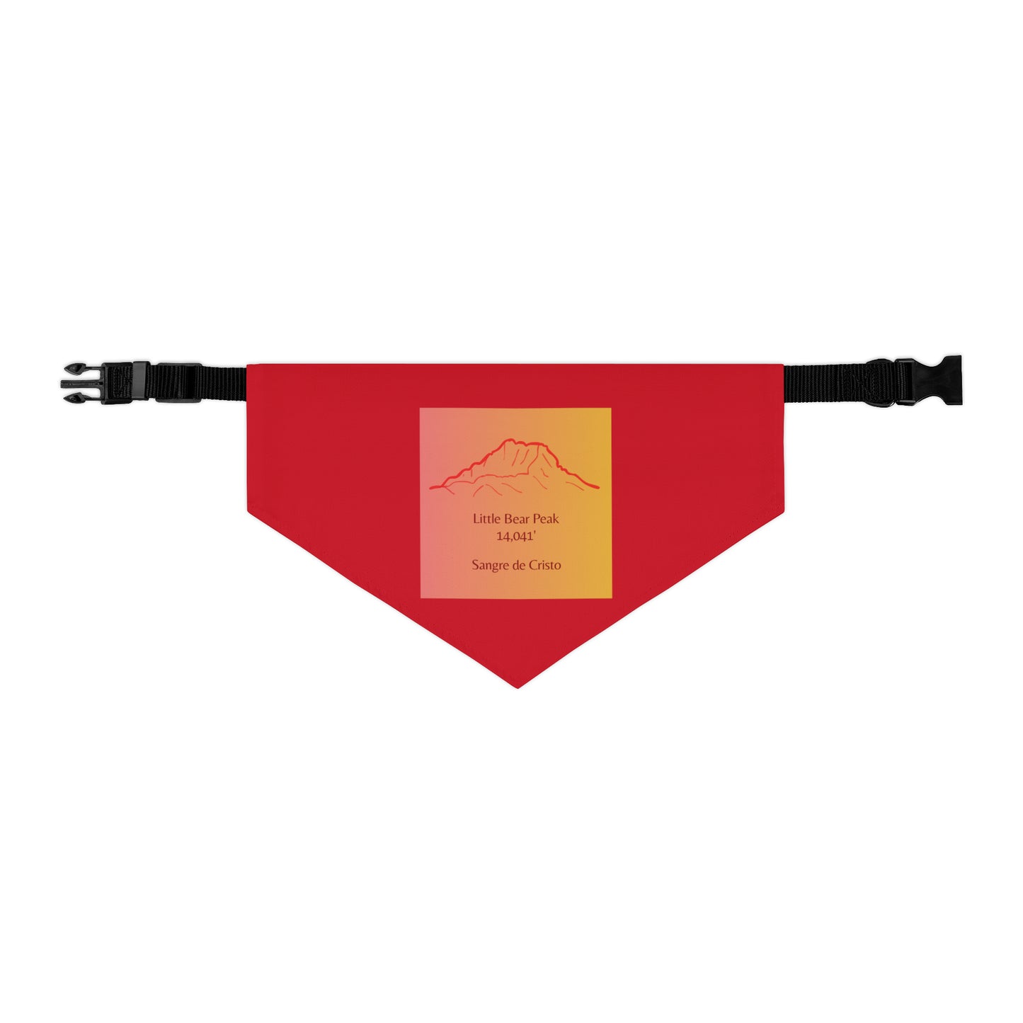 Little Bear Peak 14er Pet Bandana Collar