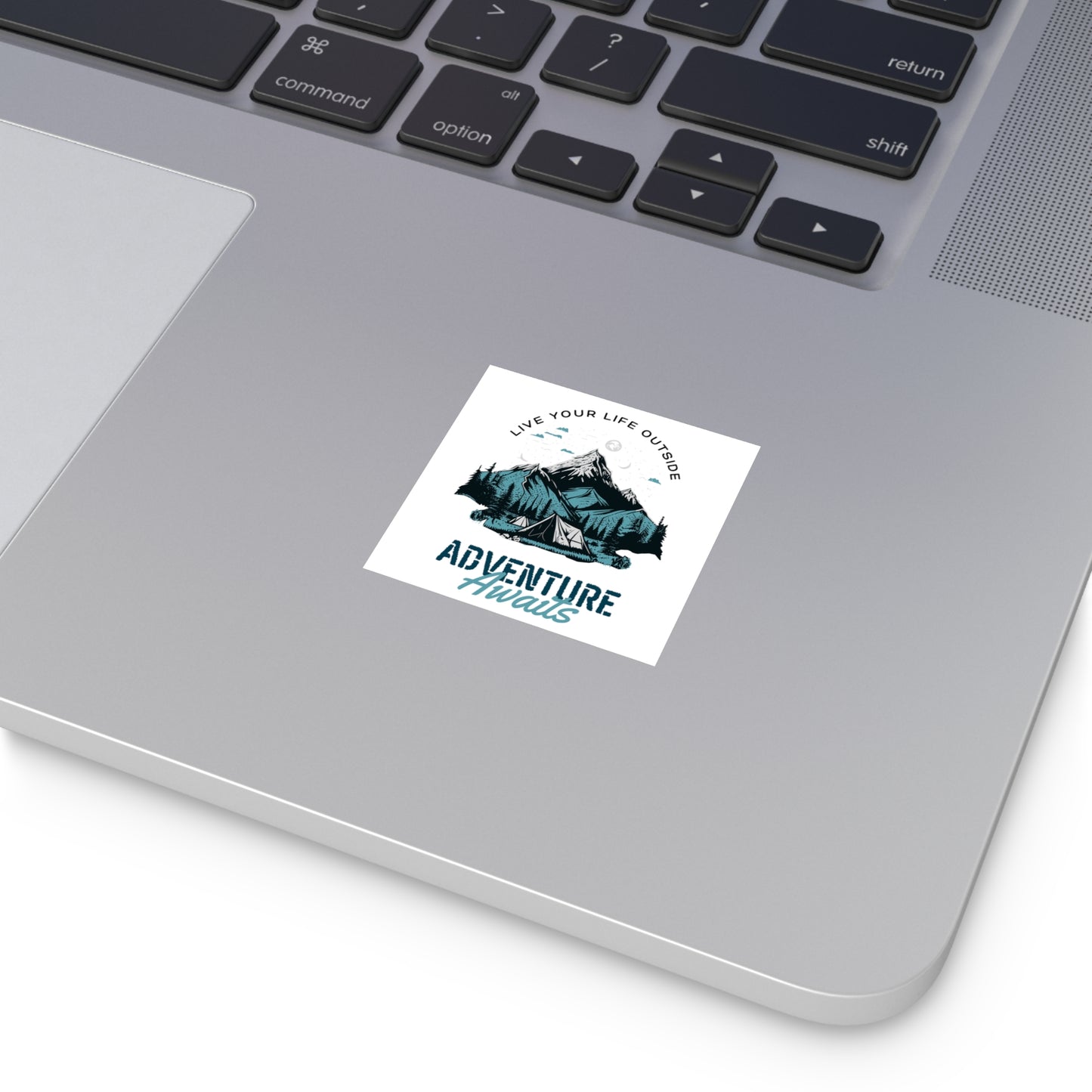 Live Your Life Outside Square Vinyl Sticker