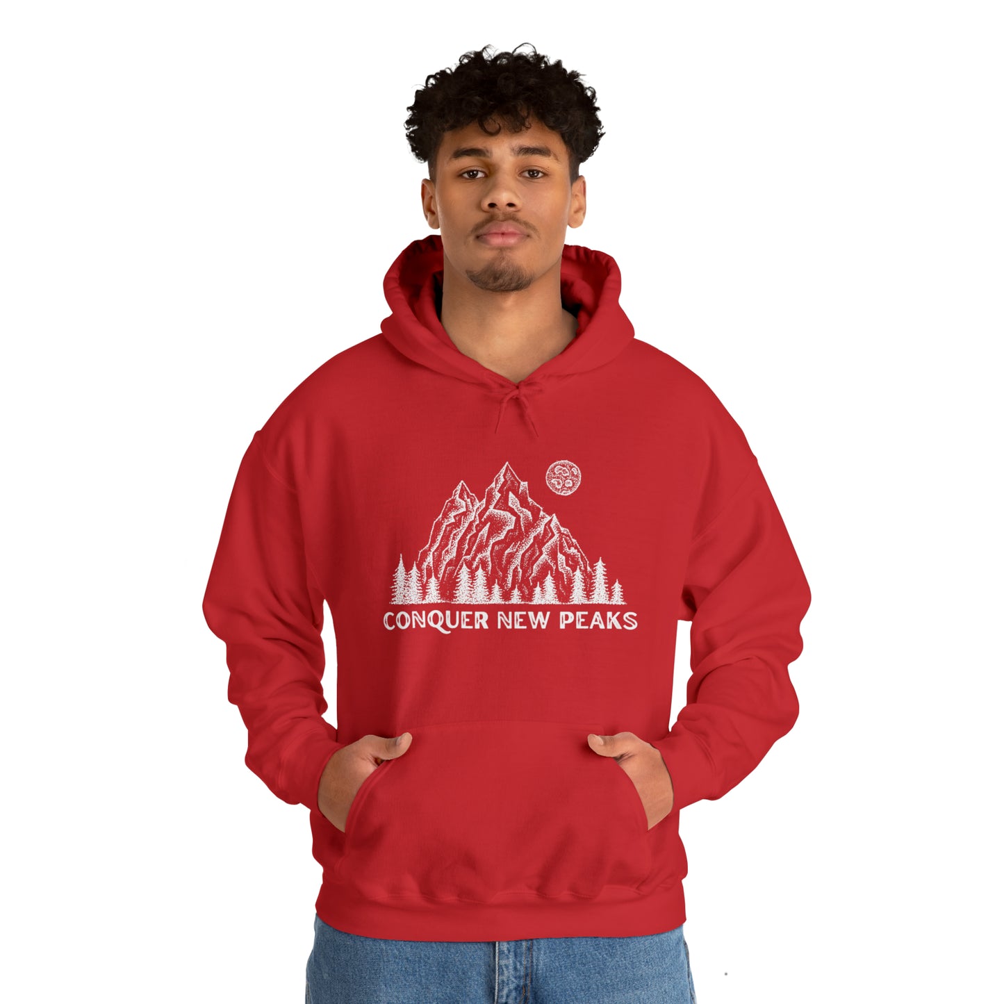 Conquer New Peaks Unisex Heavy Blend™ Hooded Sweatshirt