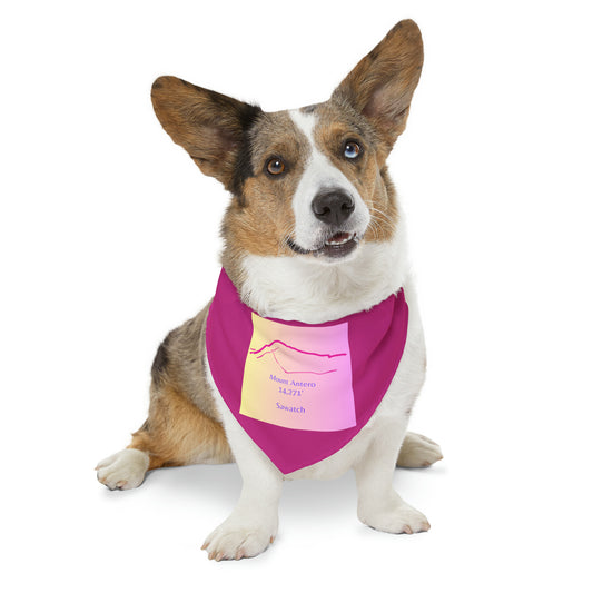 Mount Antero 14er Pet Bandana Collar