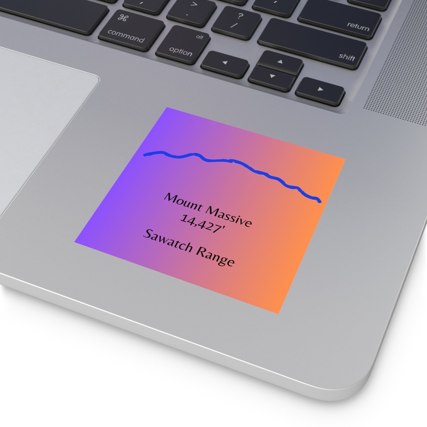 Mount Massive 14er Square Vinyl Sticker