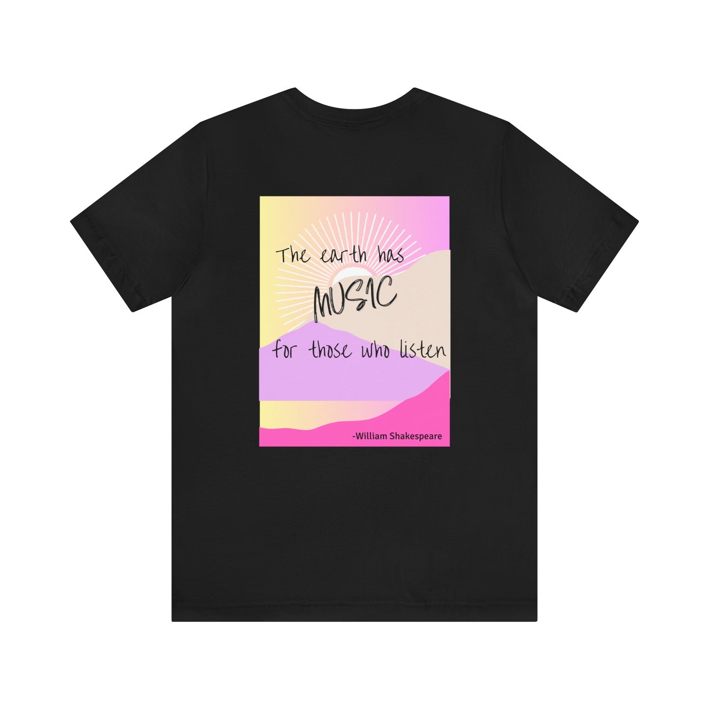 The Earth has Music Unisex Jersey Short Sleeve Tee