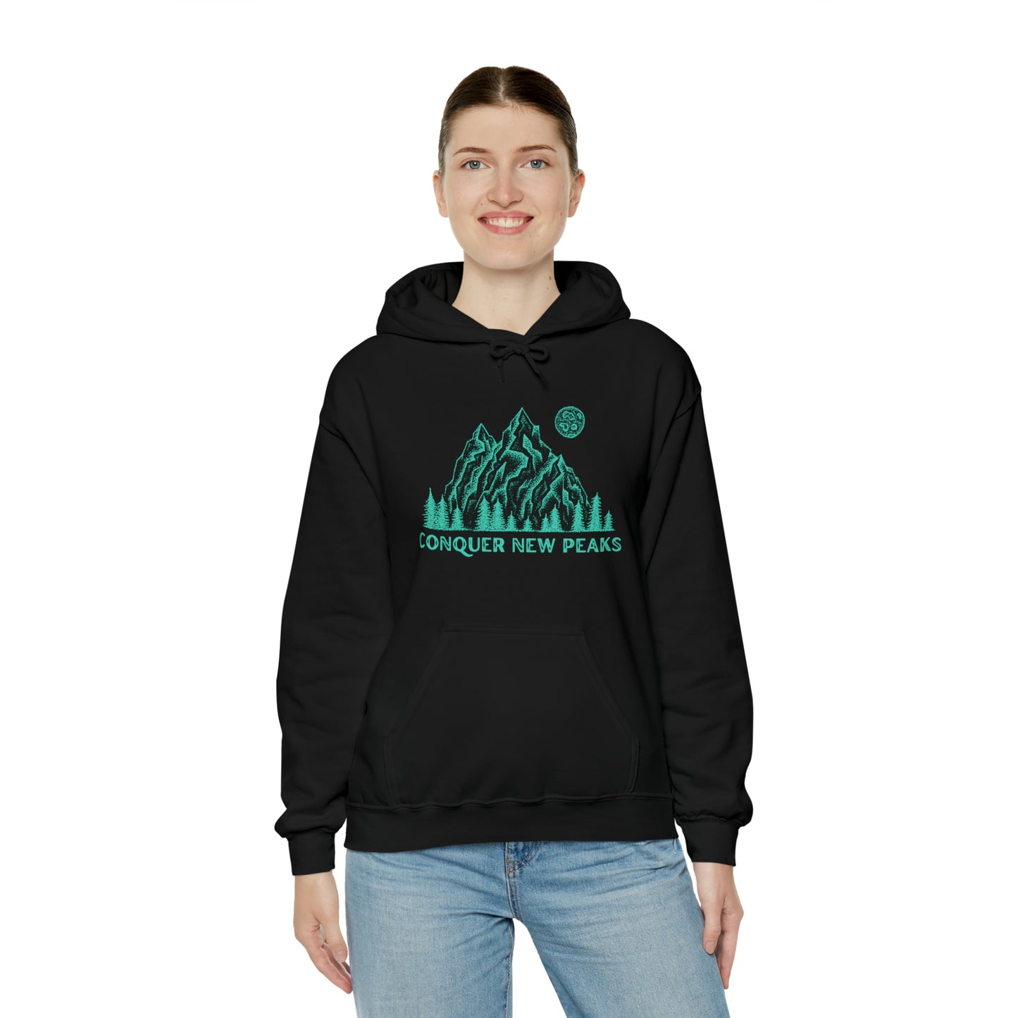 Conquer New Peaks Unisex Heavy Blend™ Hooded Sweatshirt