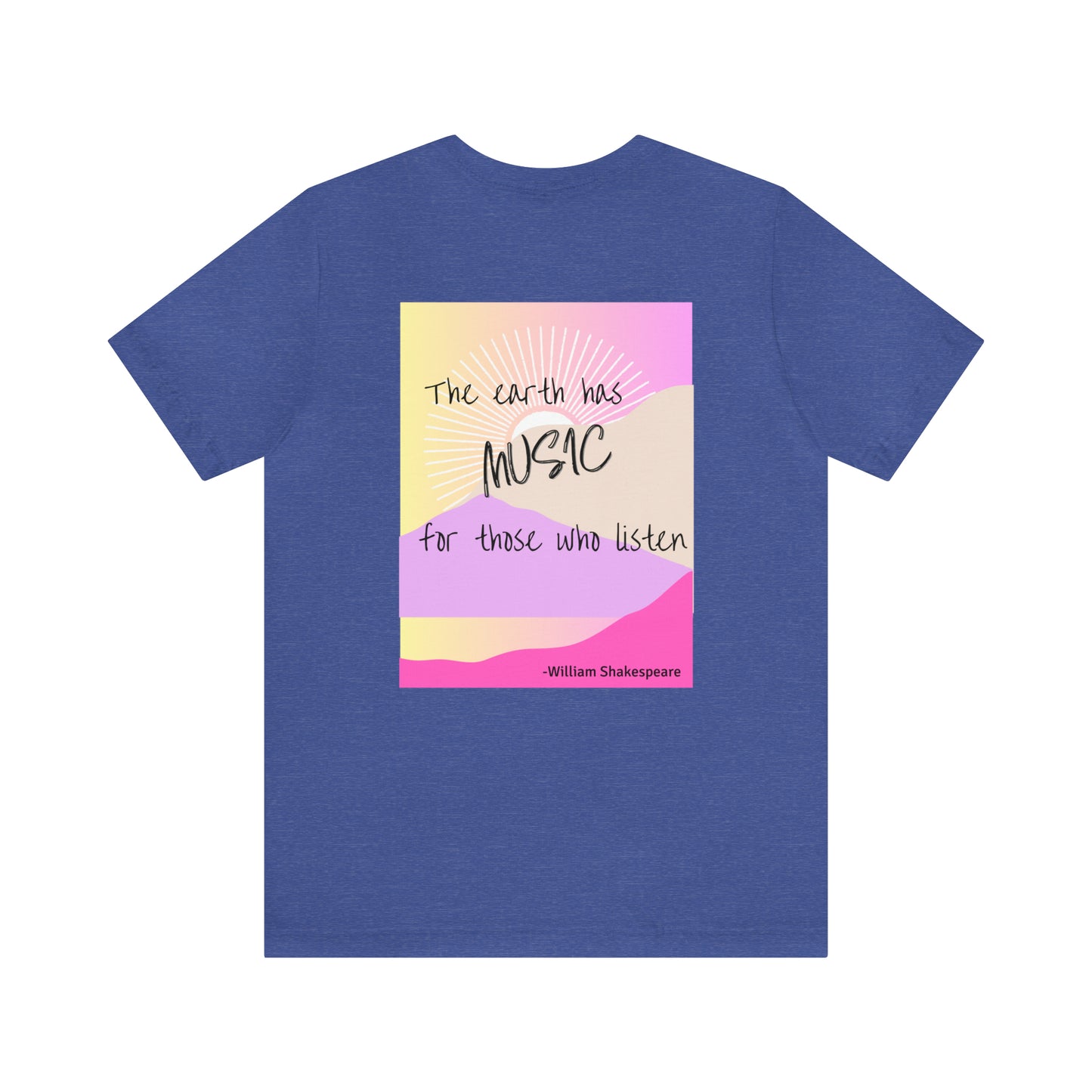 The Earth has Music Unisex Jersey Short Sleeve Tee