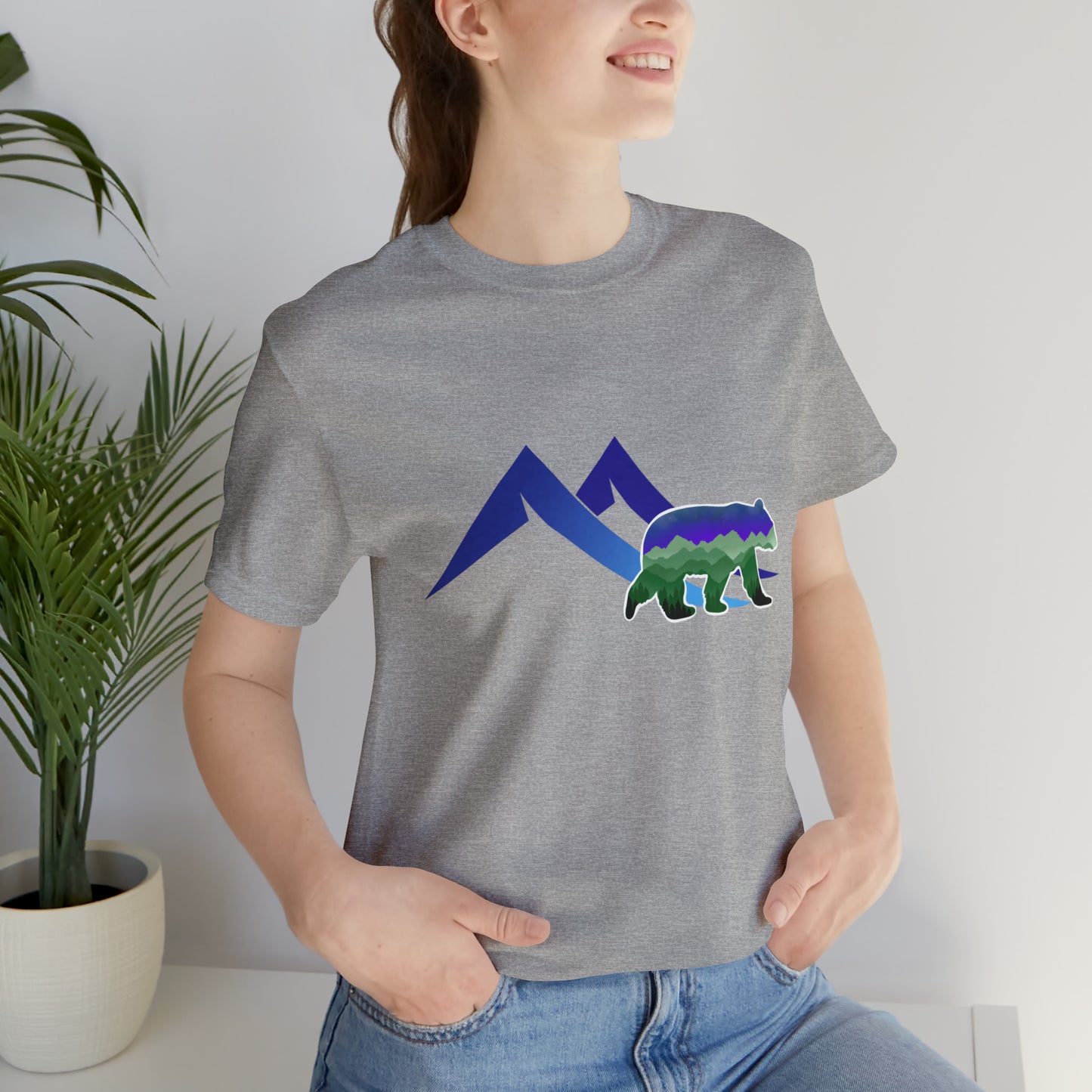 Mountain Bear Unisex Jersey Short Sleeve Tee