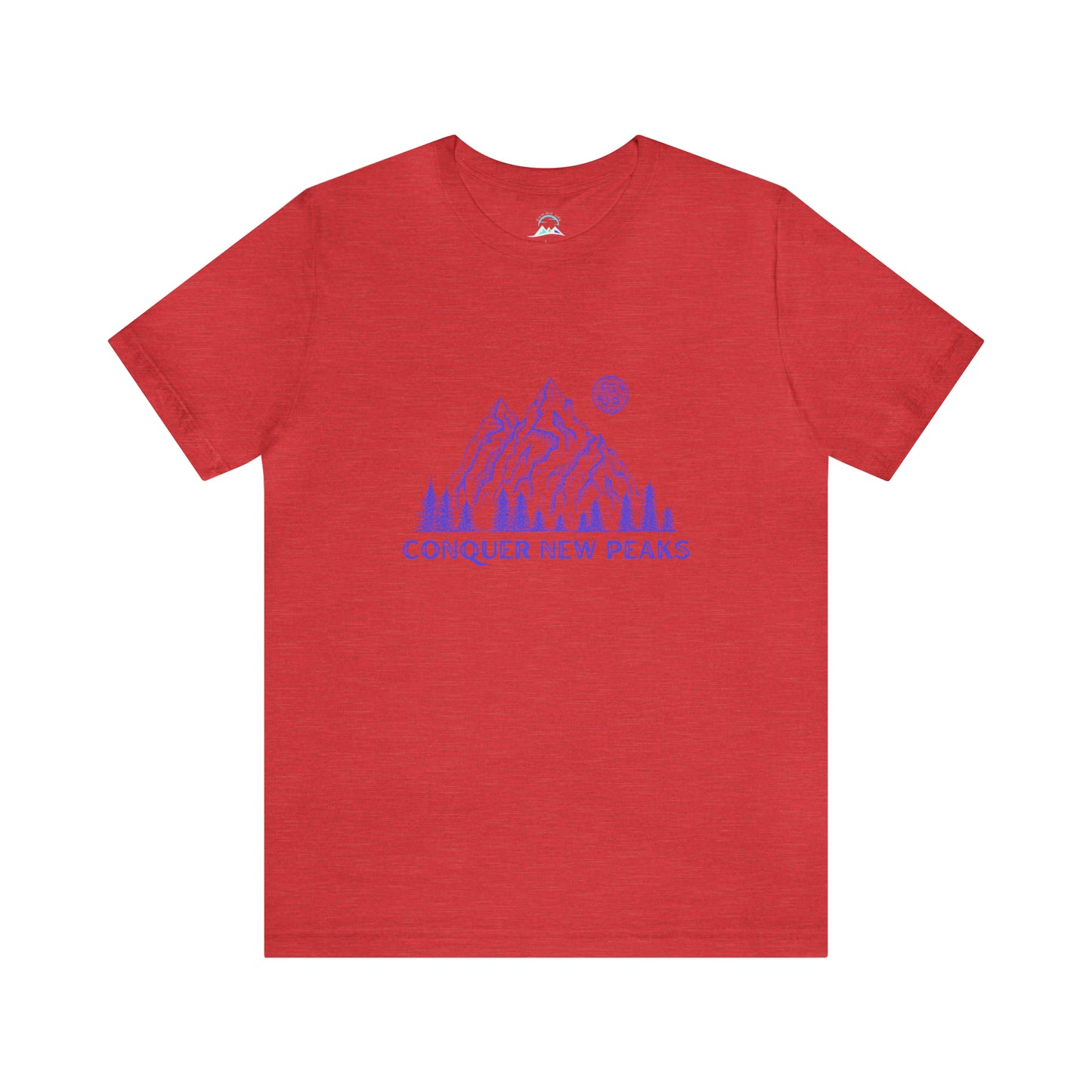 Conquer New Peaks Unisex Jersey Short Sleeve Tee - Purple