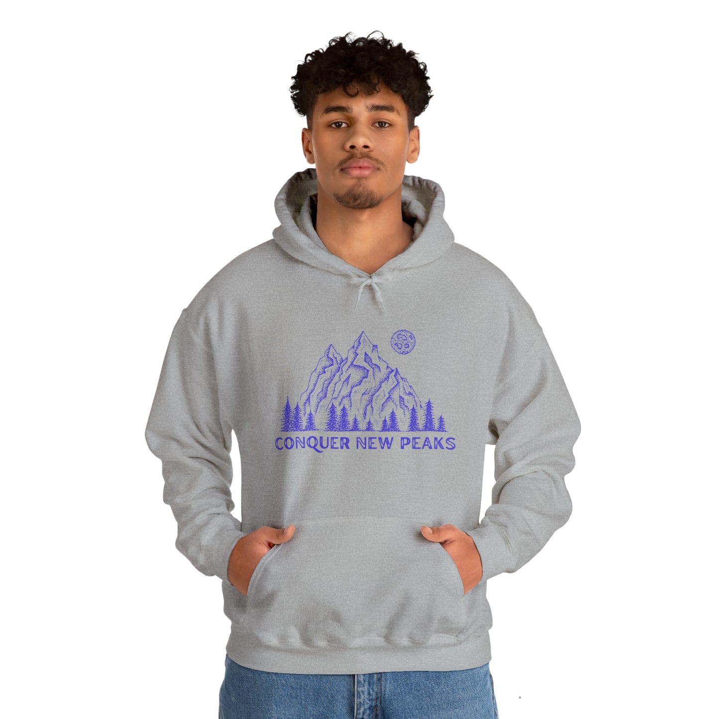 Conquer New Peaks Unisex Heavy Blend™ Hooded Sweatshirt