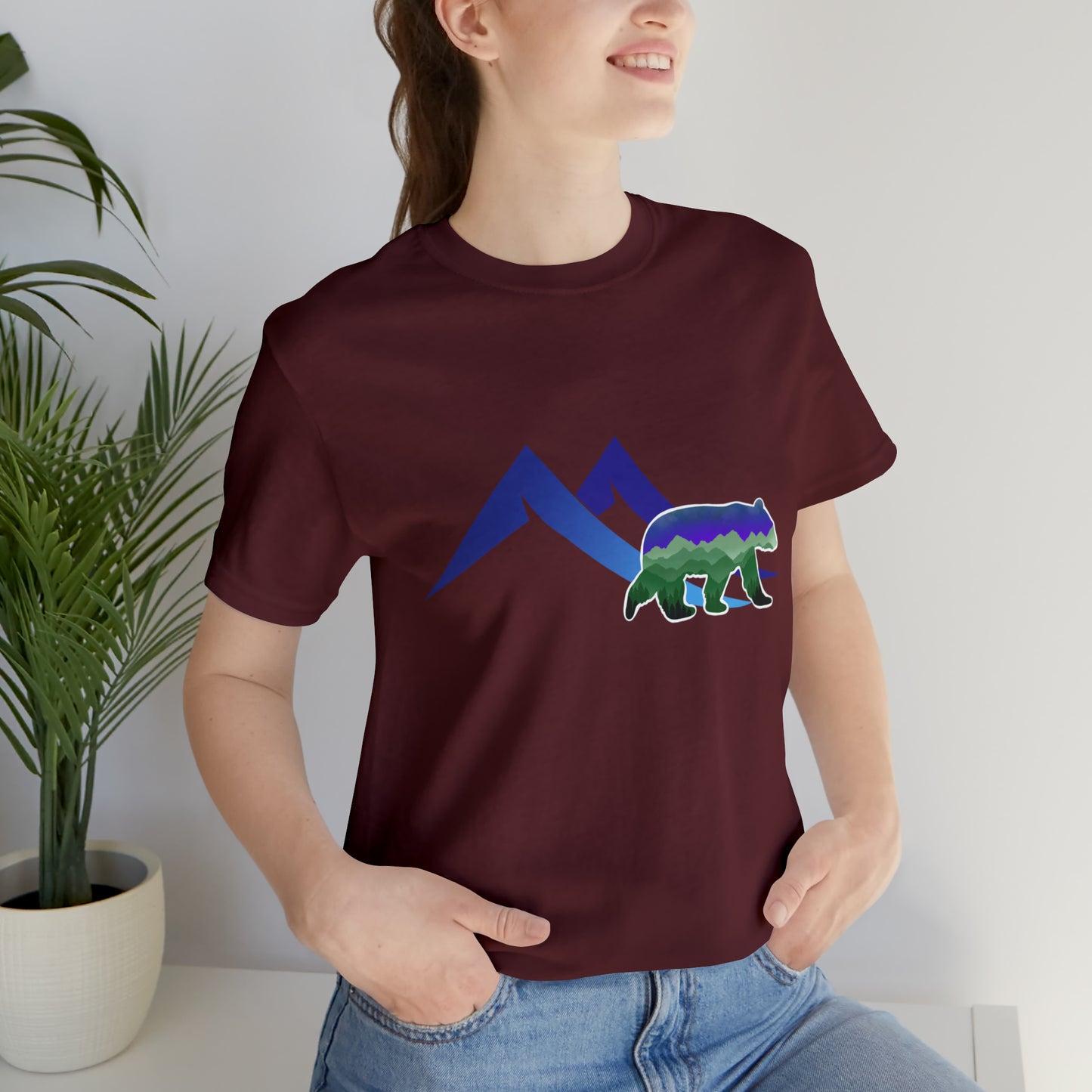 Mountain Bear Unisex Jersey Short Sleeve Tee
