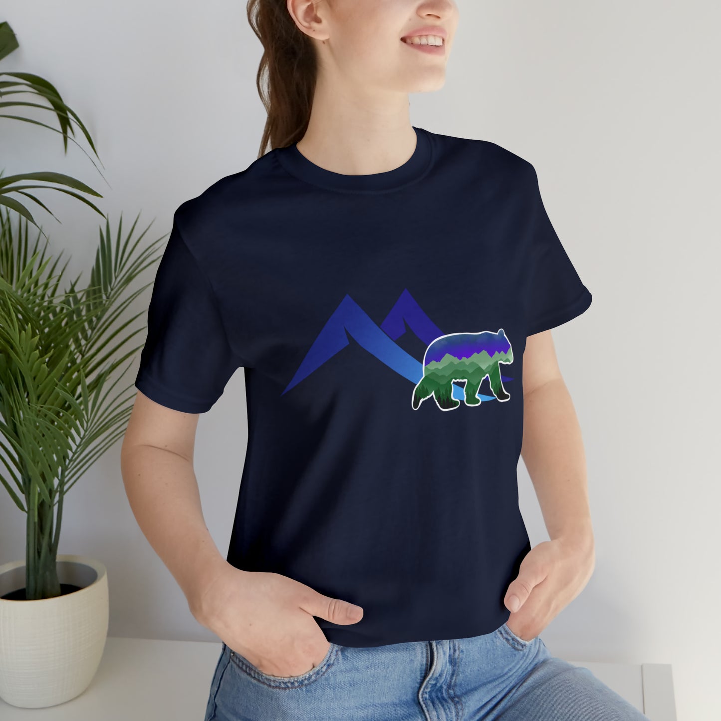 Mountain Bear Unisex Jersey Short Sleeve Tee