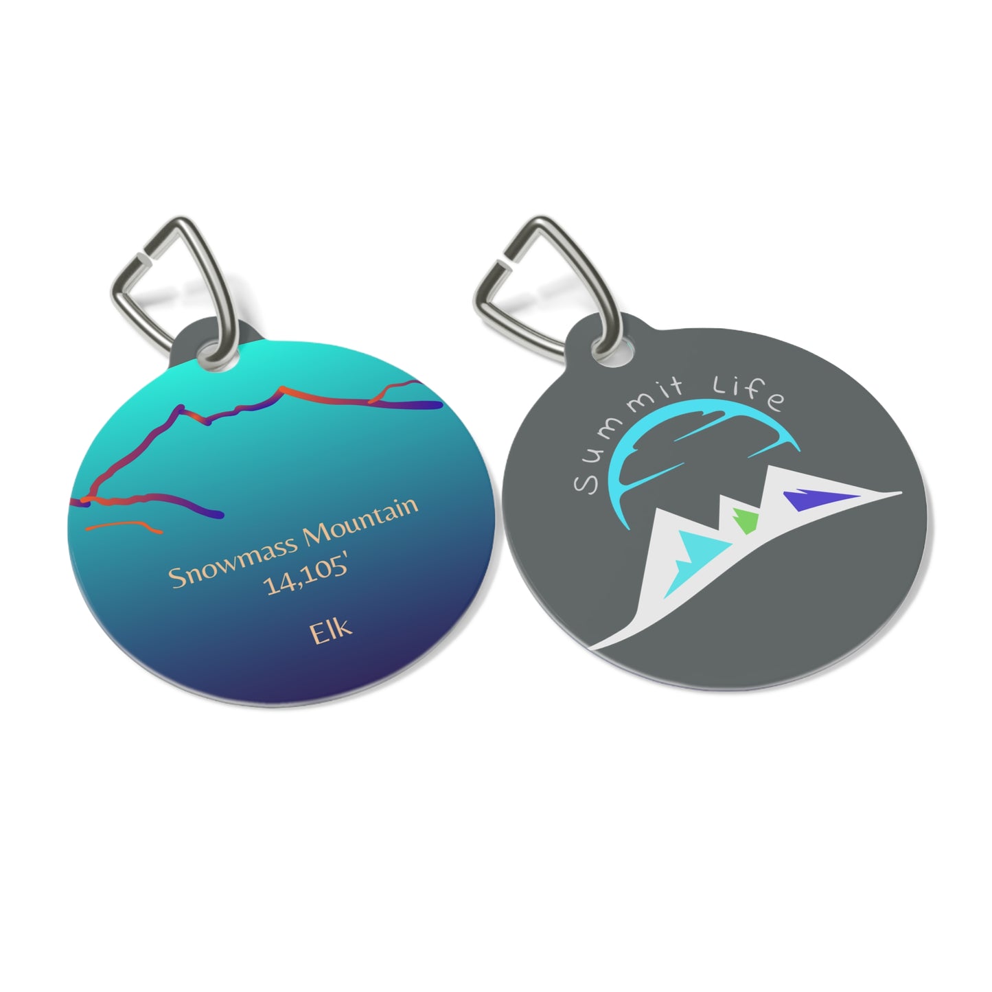 Snowmass Mountain Pet Tag