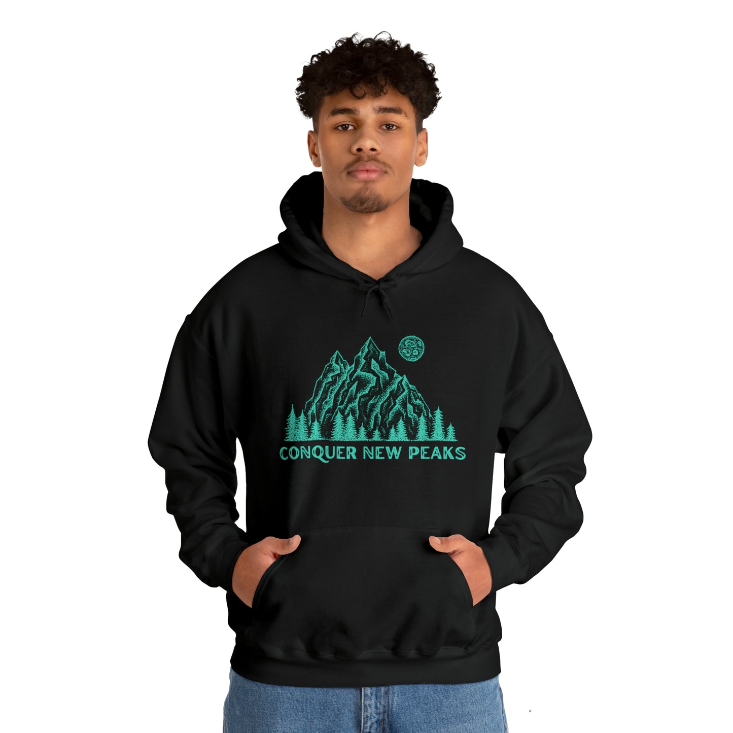 Conquer New Peaks Unisex Heavy Blend™ Hooded Sweatshirt