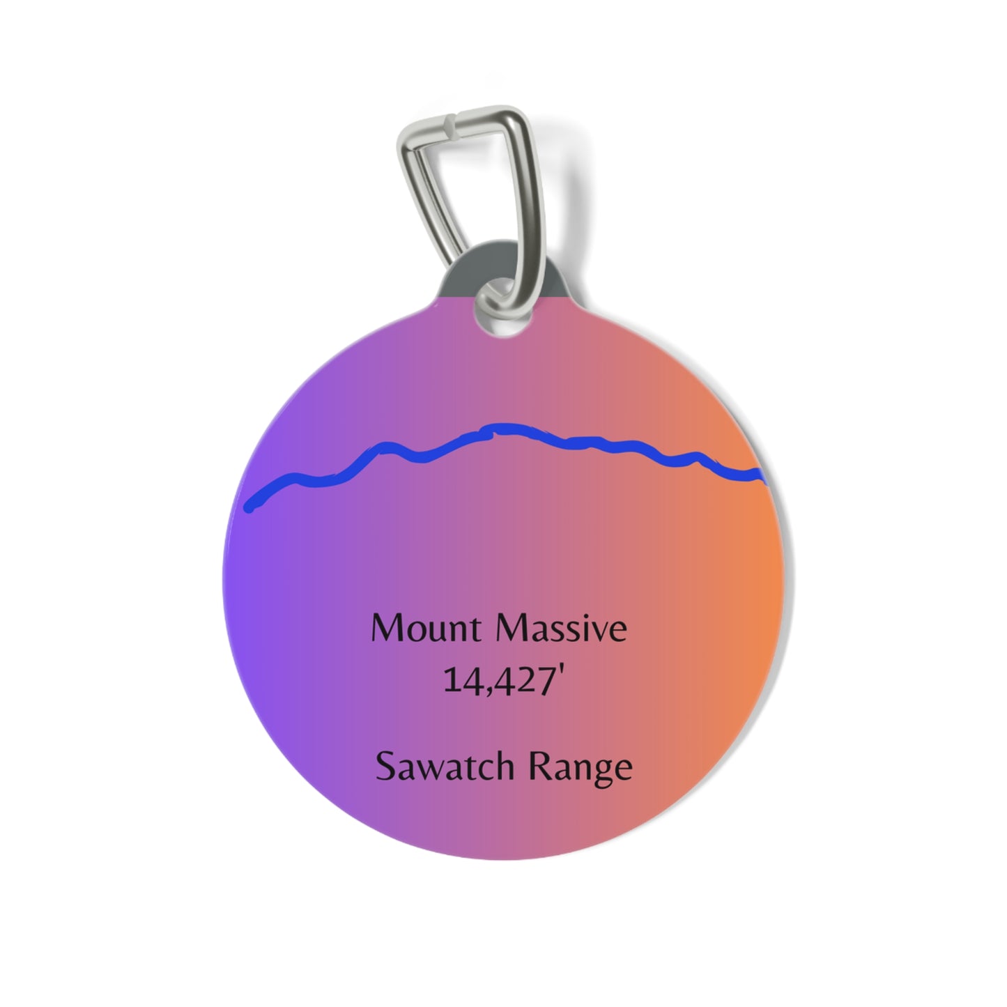 Mount Massive Pet Tag