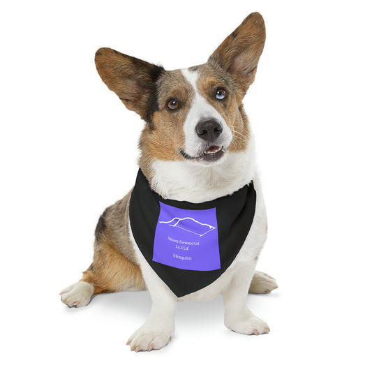 Mount Democrat 14er Pet Bandana Collar