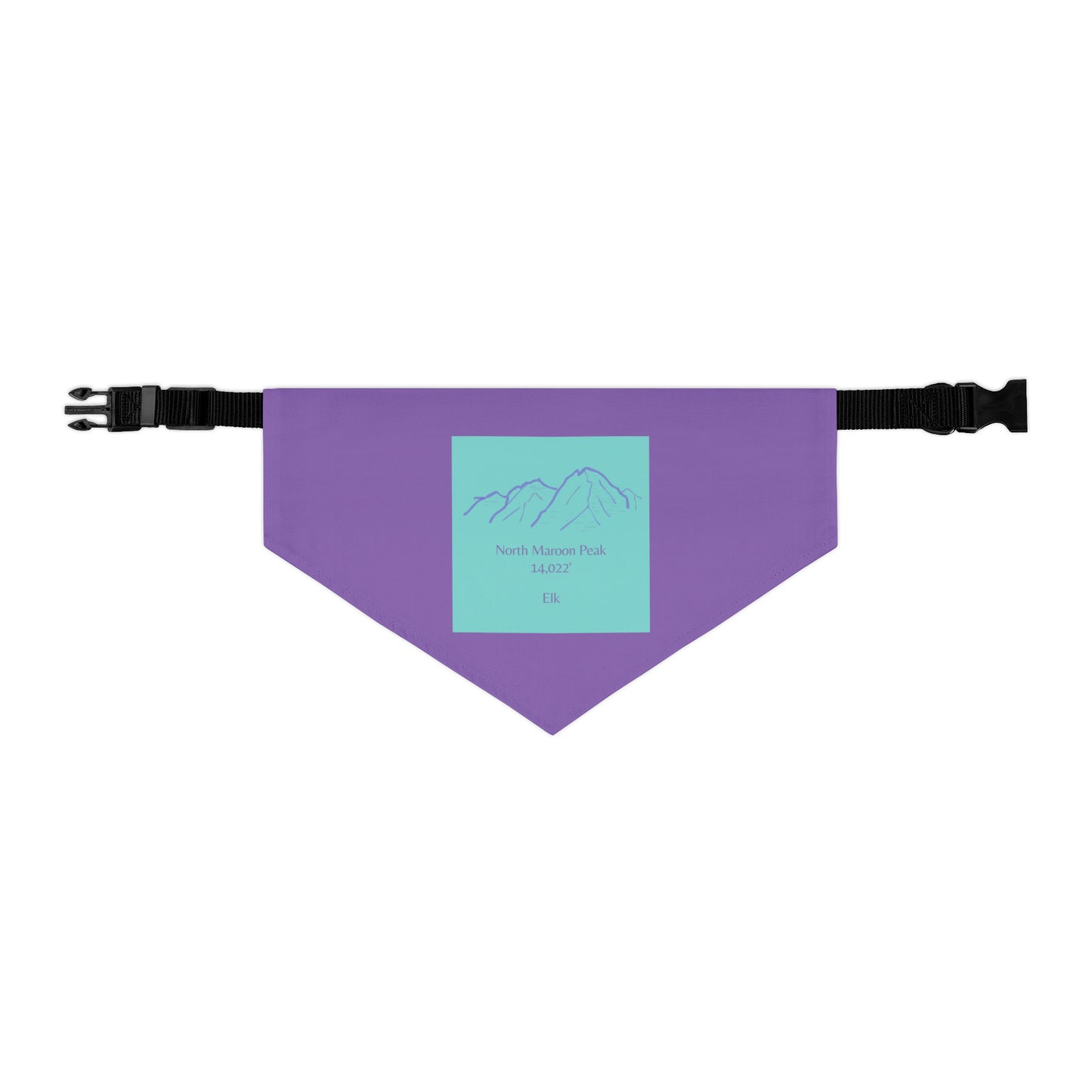 North Maroon Peak 14er Pet Bandana Collar