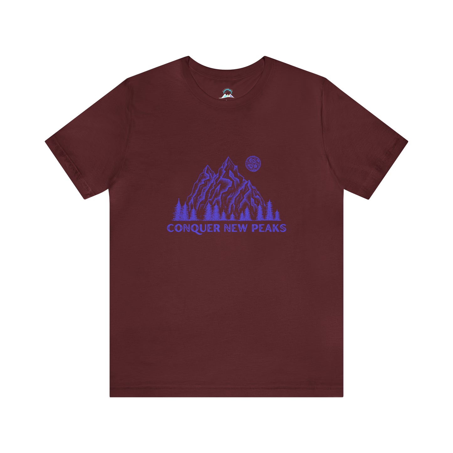 Conquer New Peaks Unisex Jersey Short Sleeve Tee - Purple