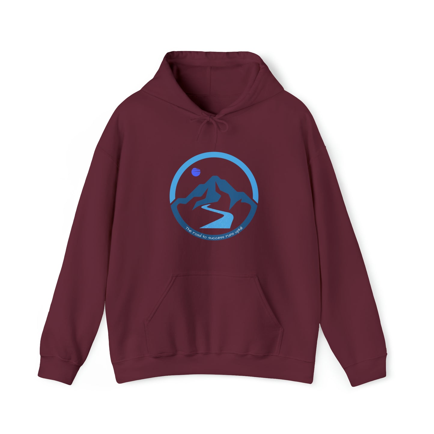 The Road to Success Runs Uphill Unisex Heavy Blend™ Hooded Sweatshirt
