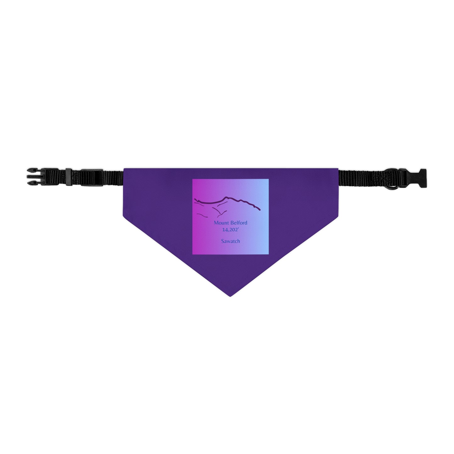 Mount Belford 14er Pet Bandana Collar