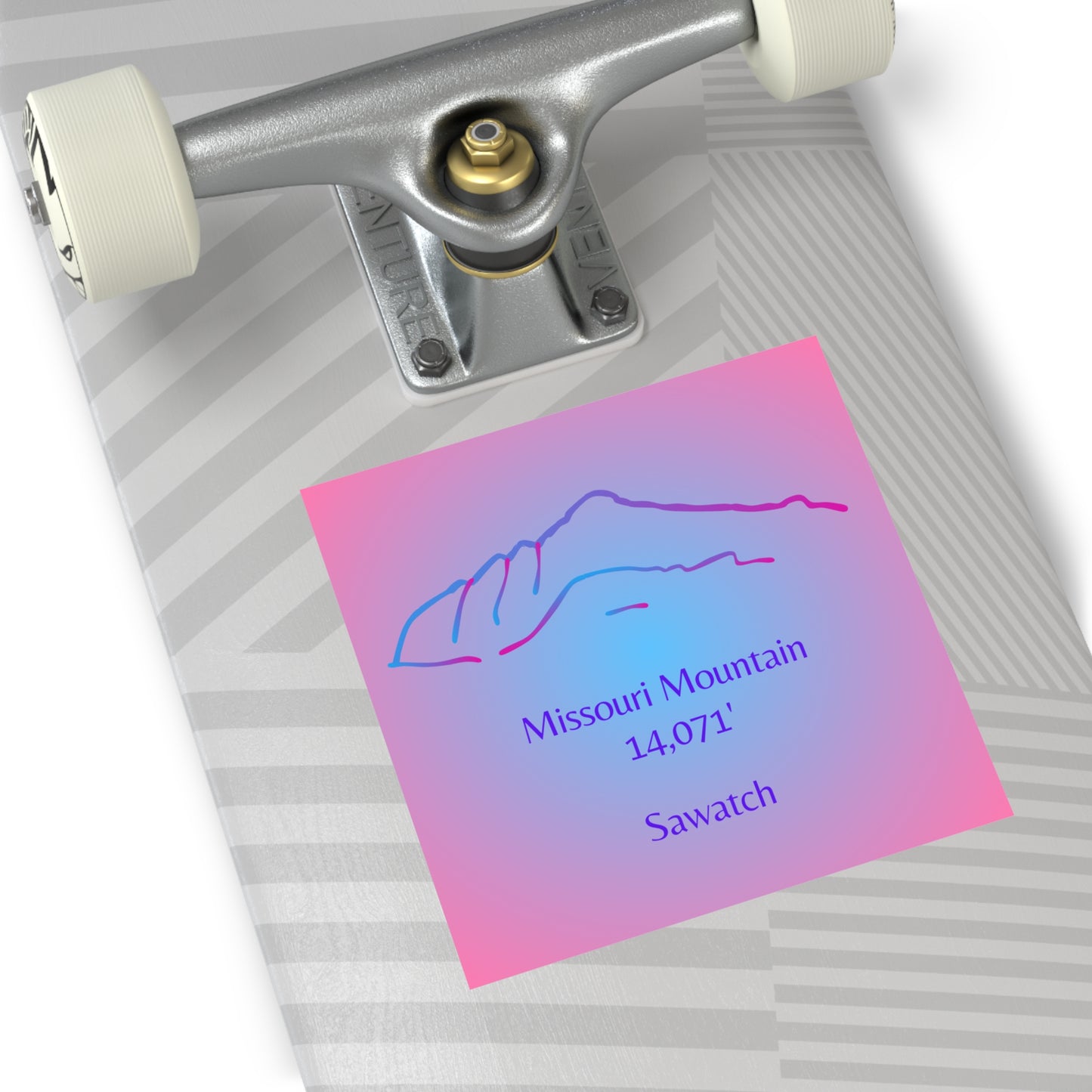 Missouri Mountain 14er Square Vinyl Sticker