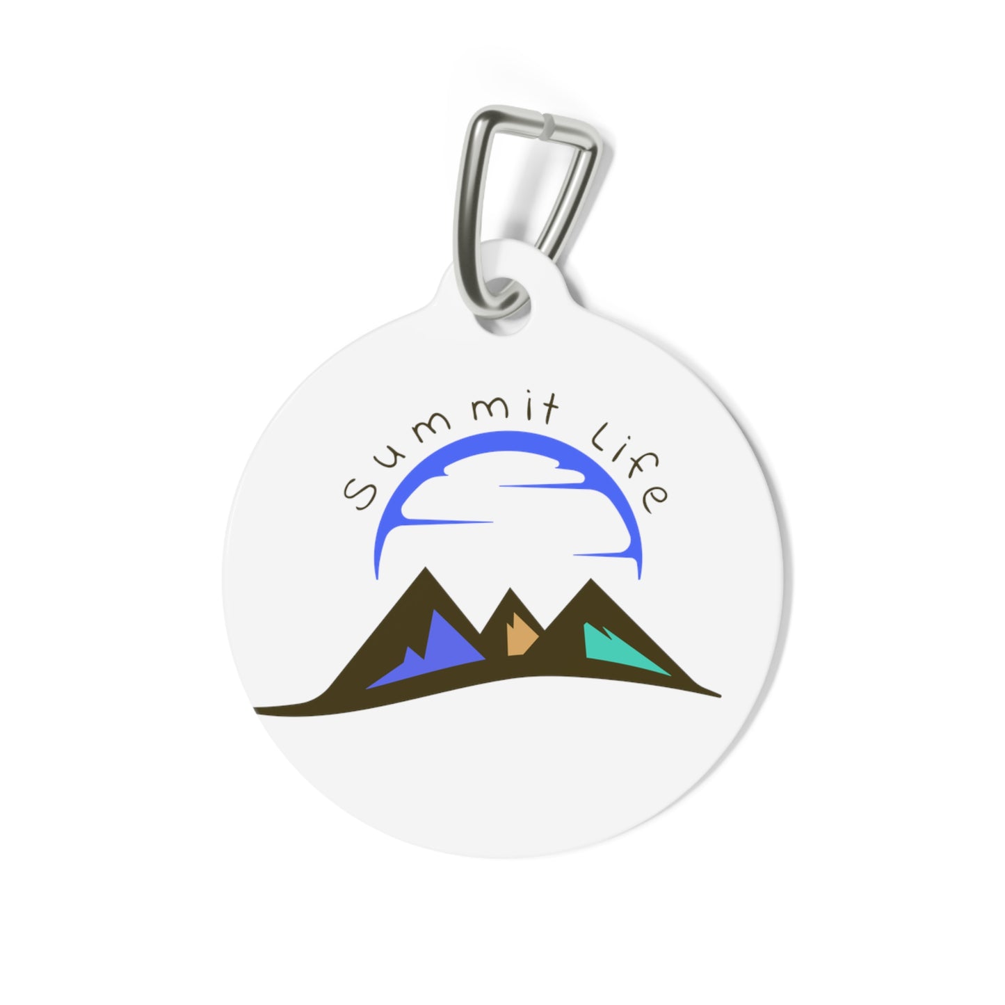 The Road to Success Runs Uphill Pet Tag
