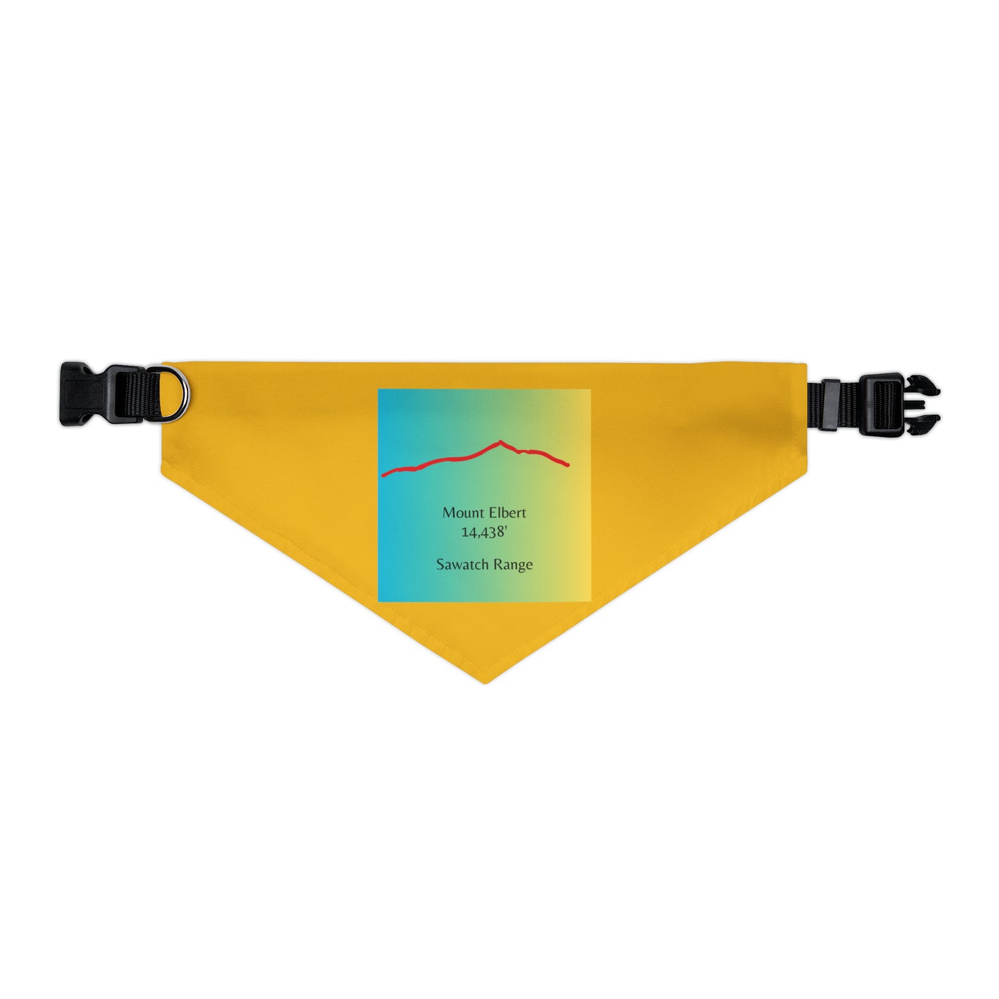 Mount Elbert 14er Pet Bandana Collar