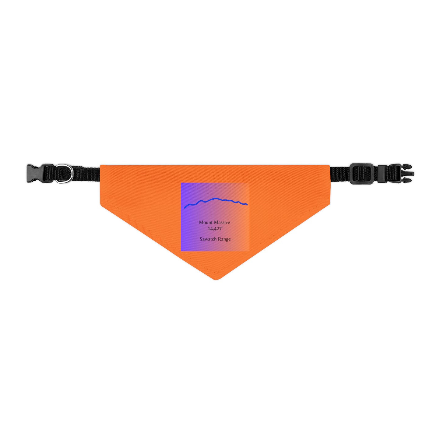 Mount Massive 14er Pet Bandana Collar