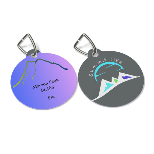 Maroon Peak Pet Tag