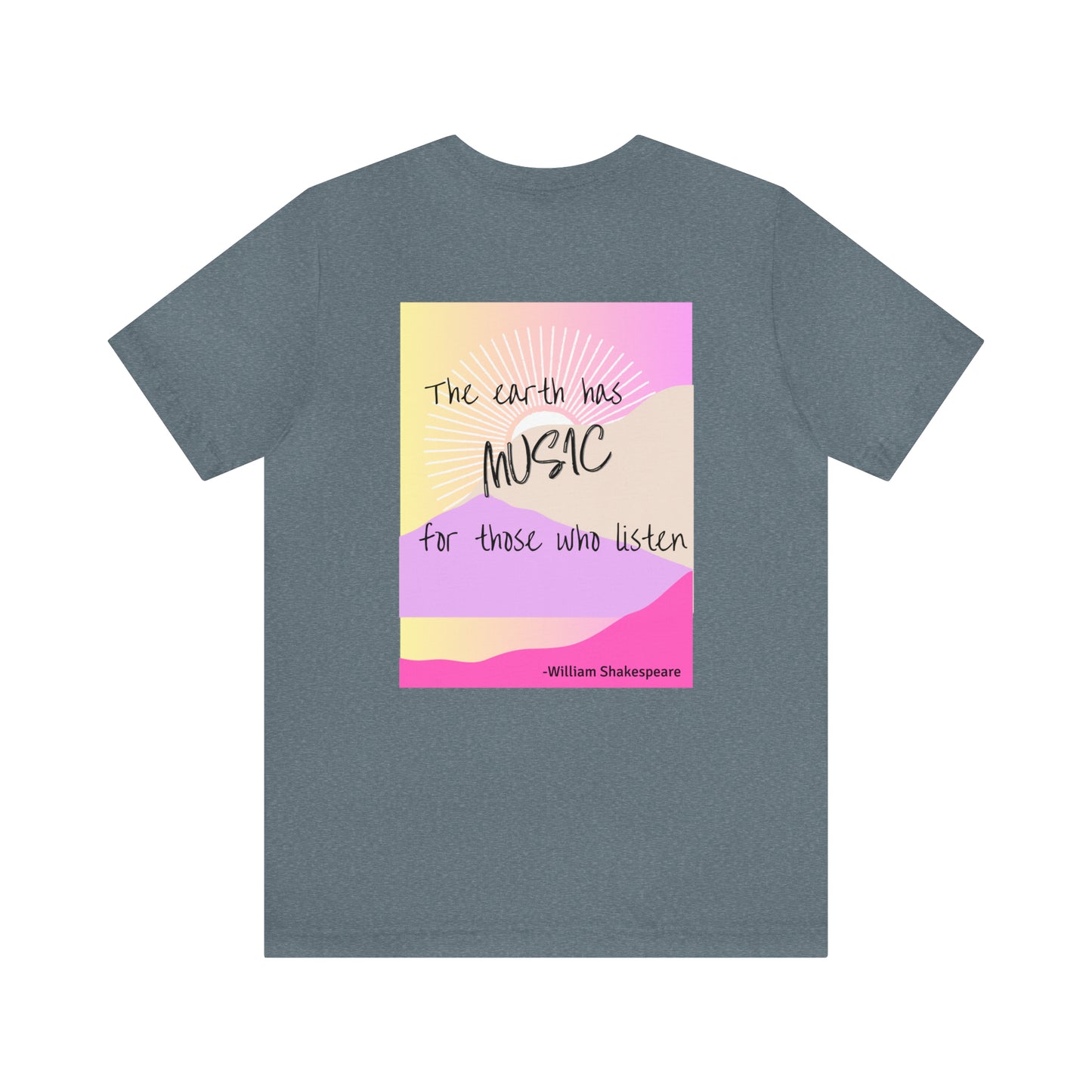 The Earth has Music Unisex Jersey Short Sleeve Tee