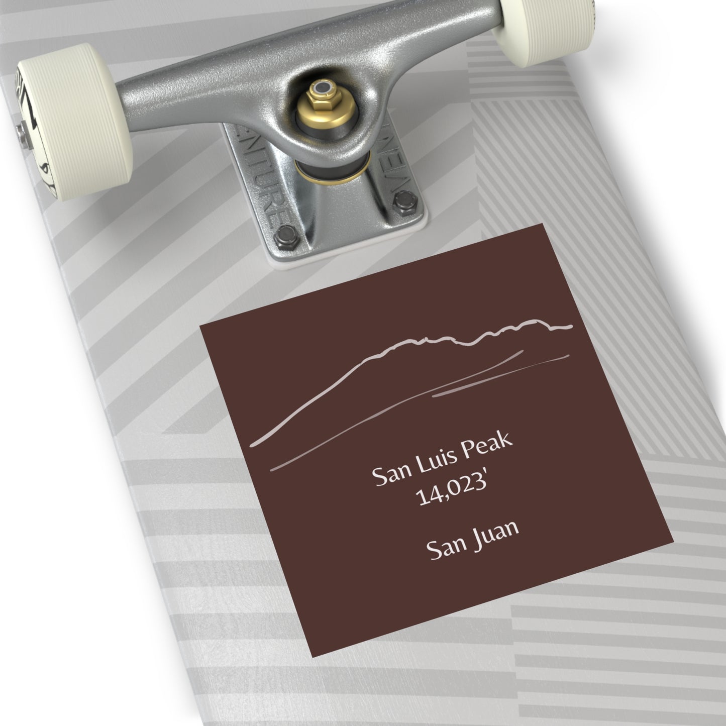 San Luis Peak 14er Square Vinyl Sticker