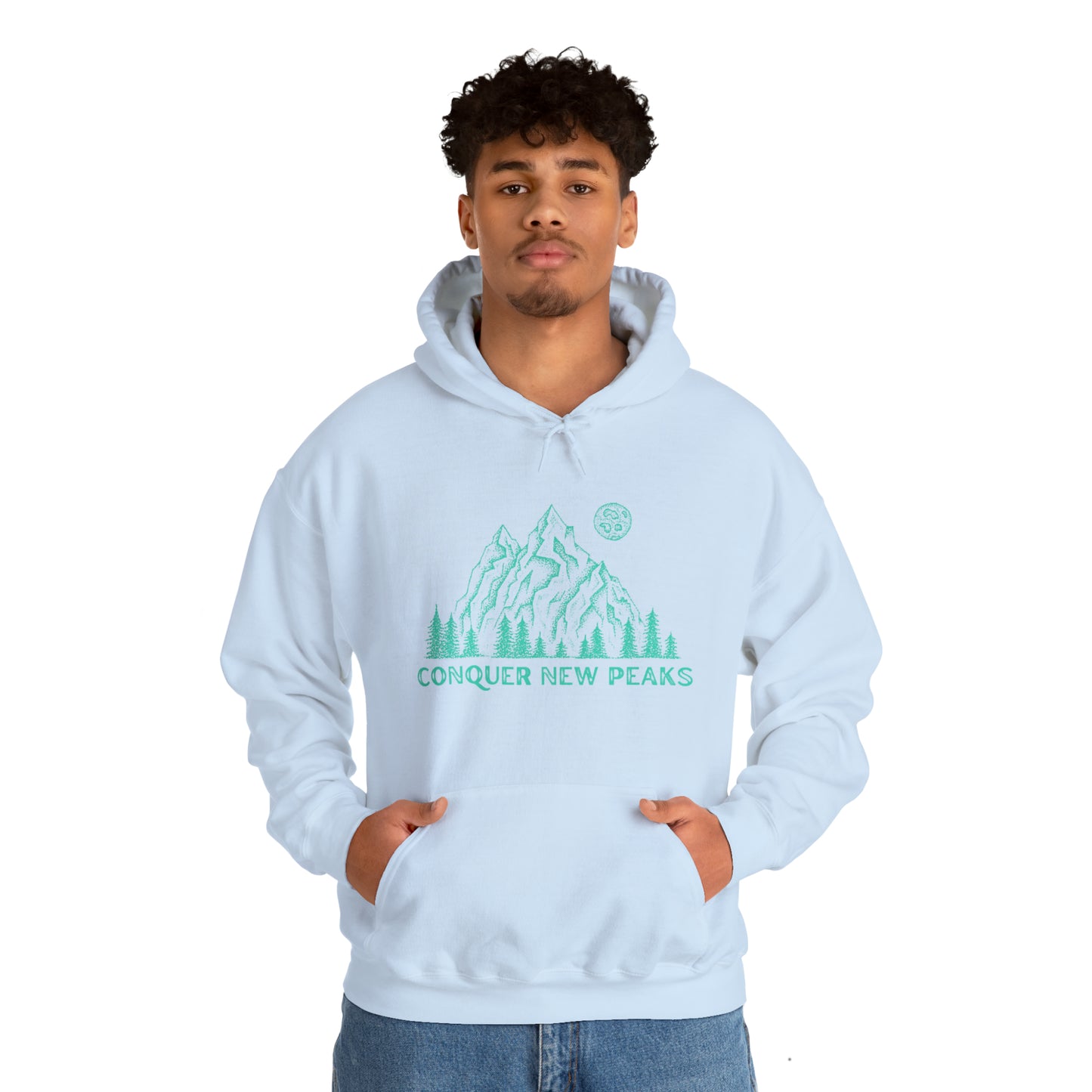 Conquer New Peaks Unisex Heavy Blend™ Hooded Sweatshirt