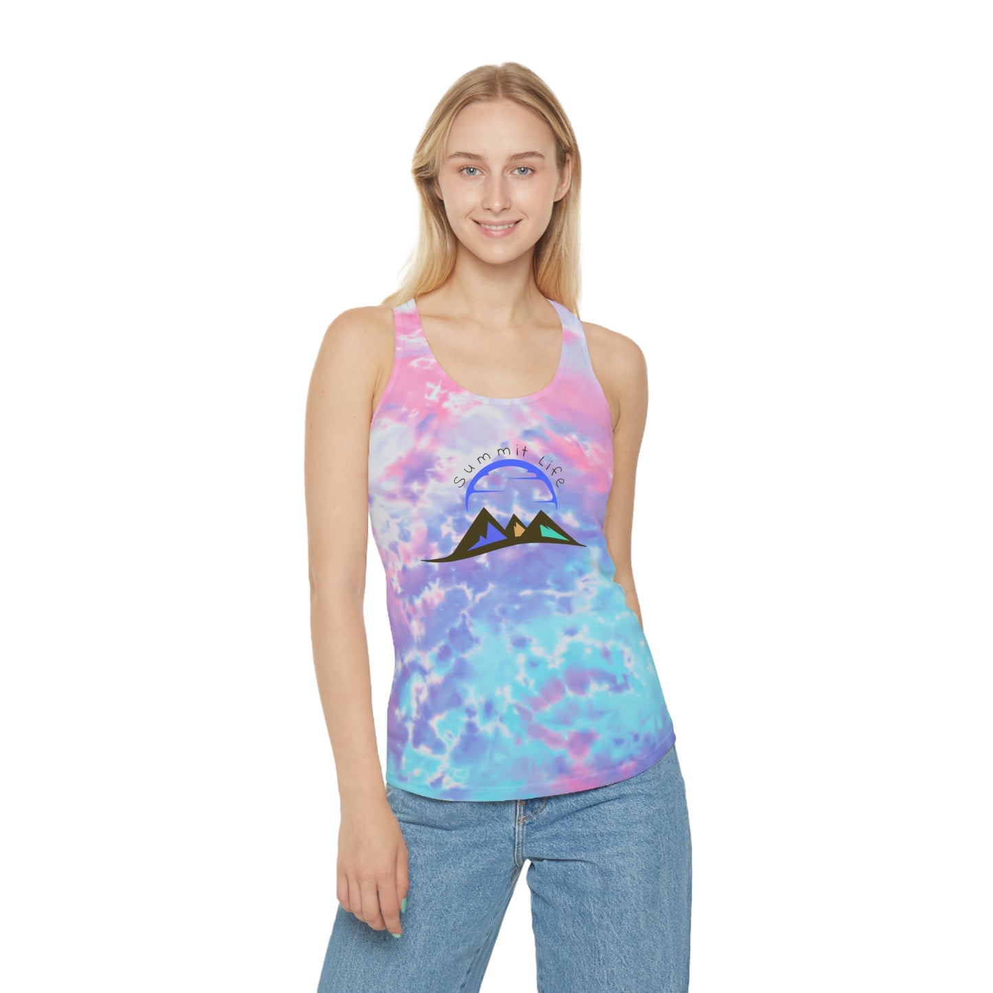 Summit Life Tie Dye Racerback Tank Top