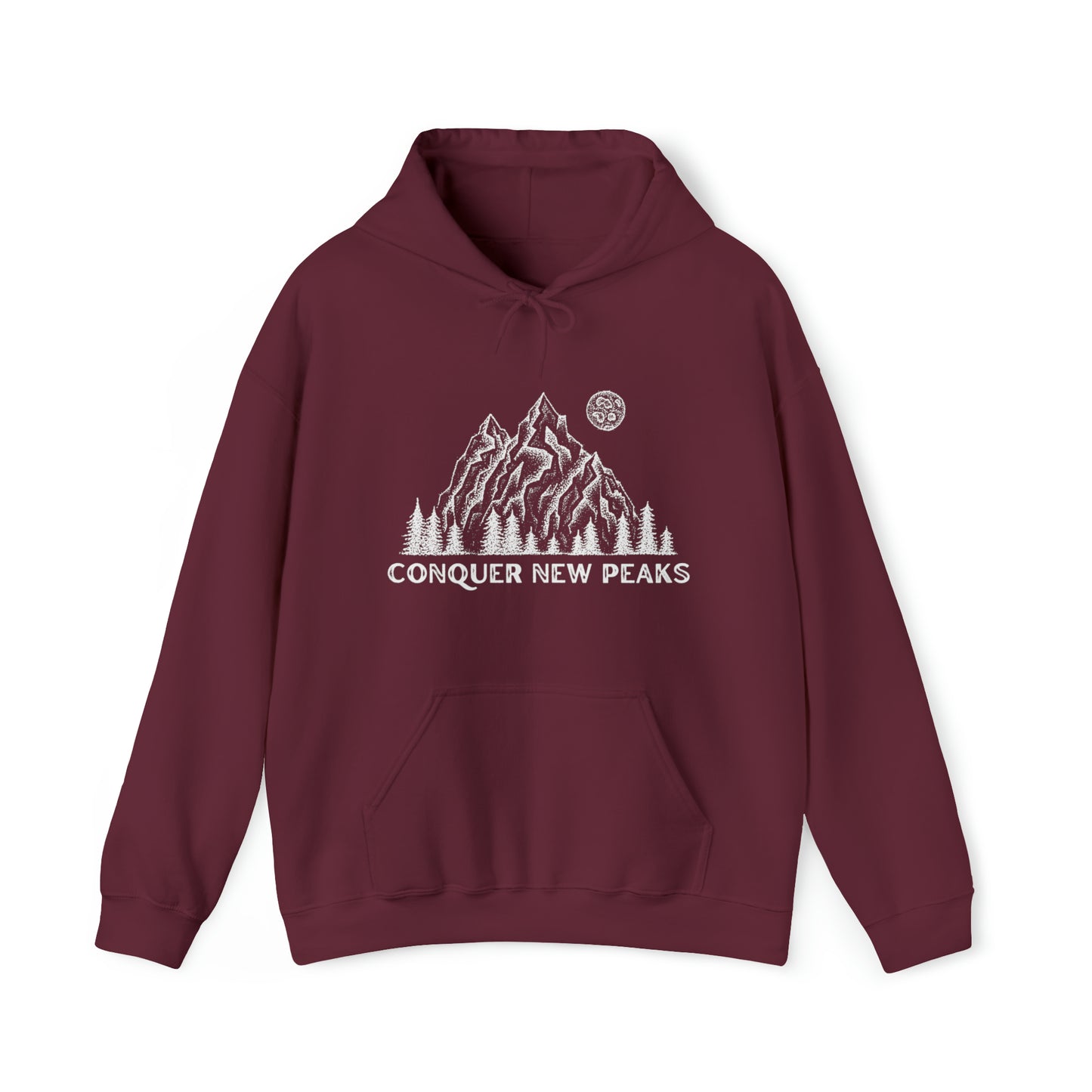 Conquer New Peaks Unisex Heavy Blend™ Hooded Sweatshirt
