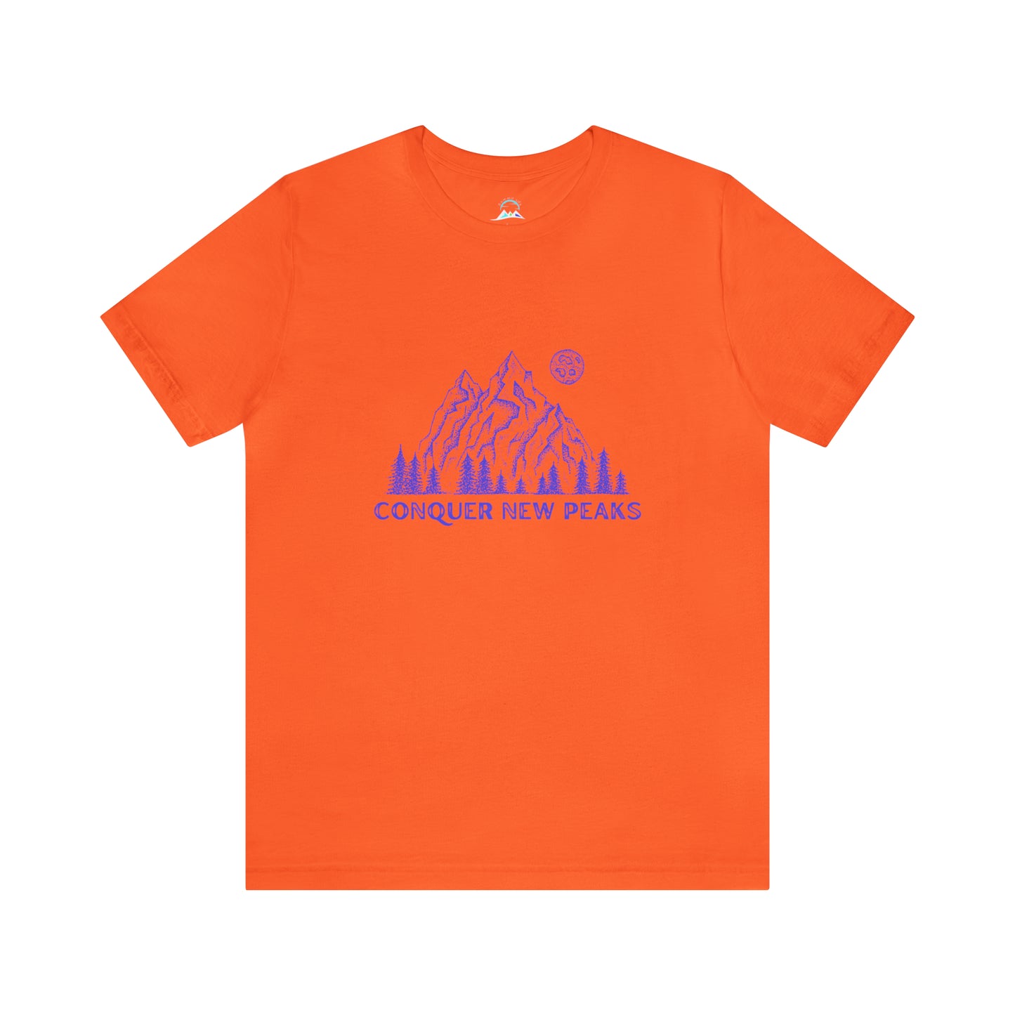 Conquer New Peaks Unisex Jersey Short Sleeve Tee - Purple