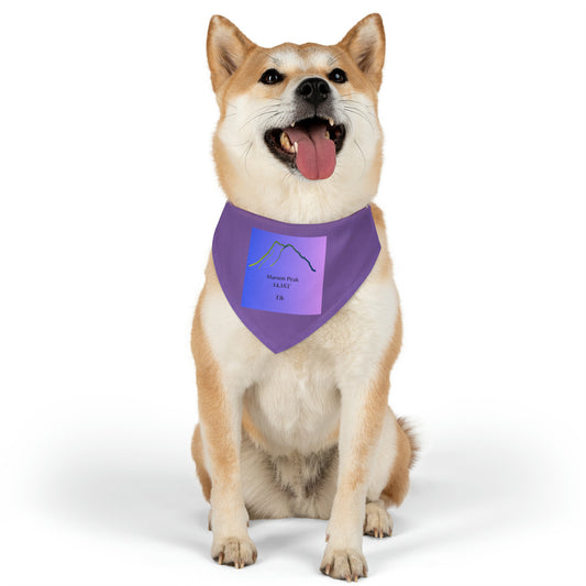 Maroon Peak 14er Pet Bandana Collar