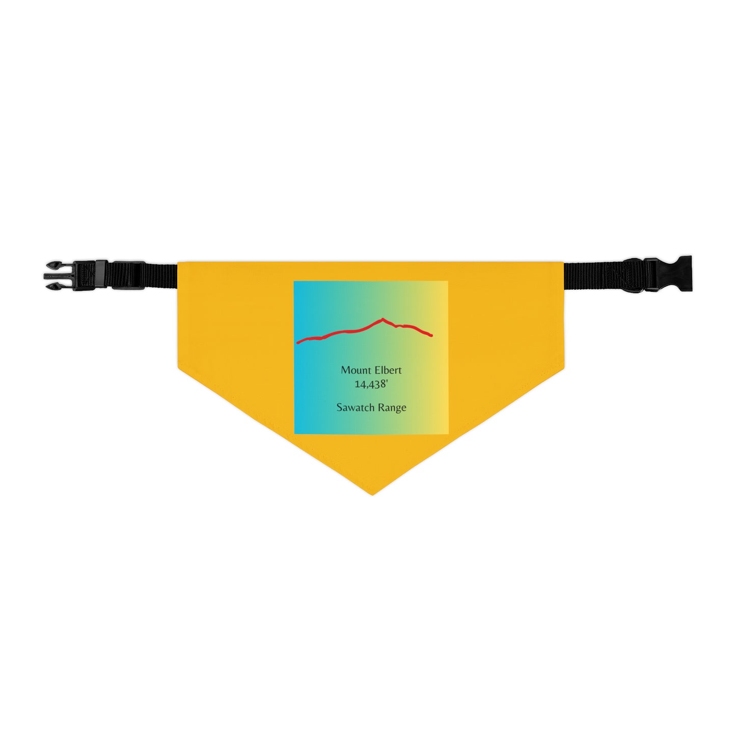 Mount Elbert 14er Pet Bandana Collar