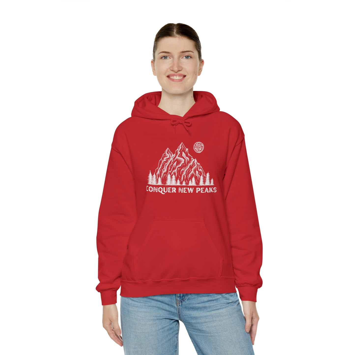 Conquer New Peaks Unisex Heavy Blend™ Hooded Sweatshirt