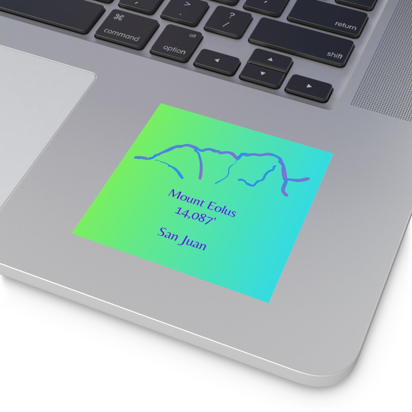 Mount Eolus 14er Square Vinyl Sticker