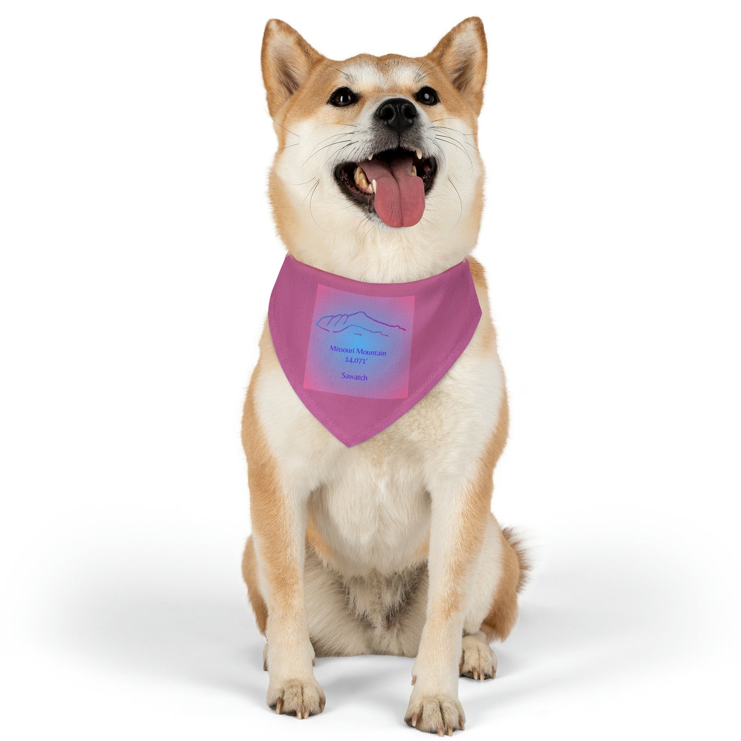 Missouri Mountain 14er Pet Bandana Collar