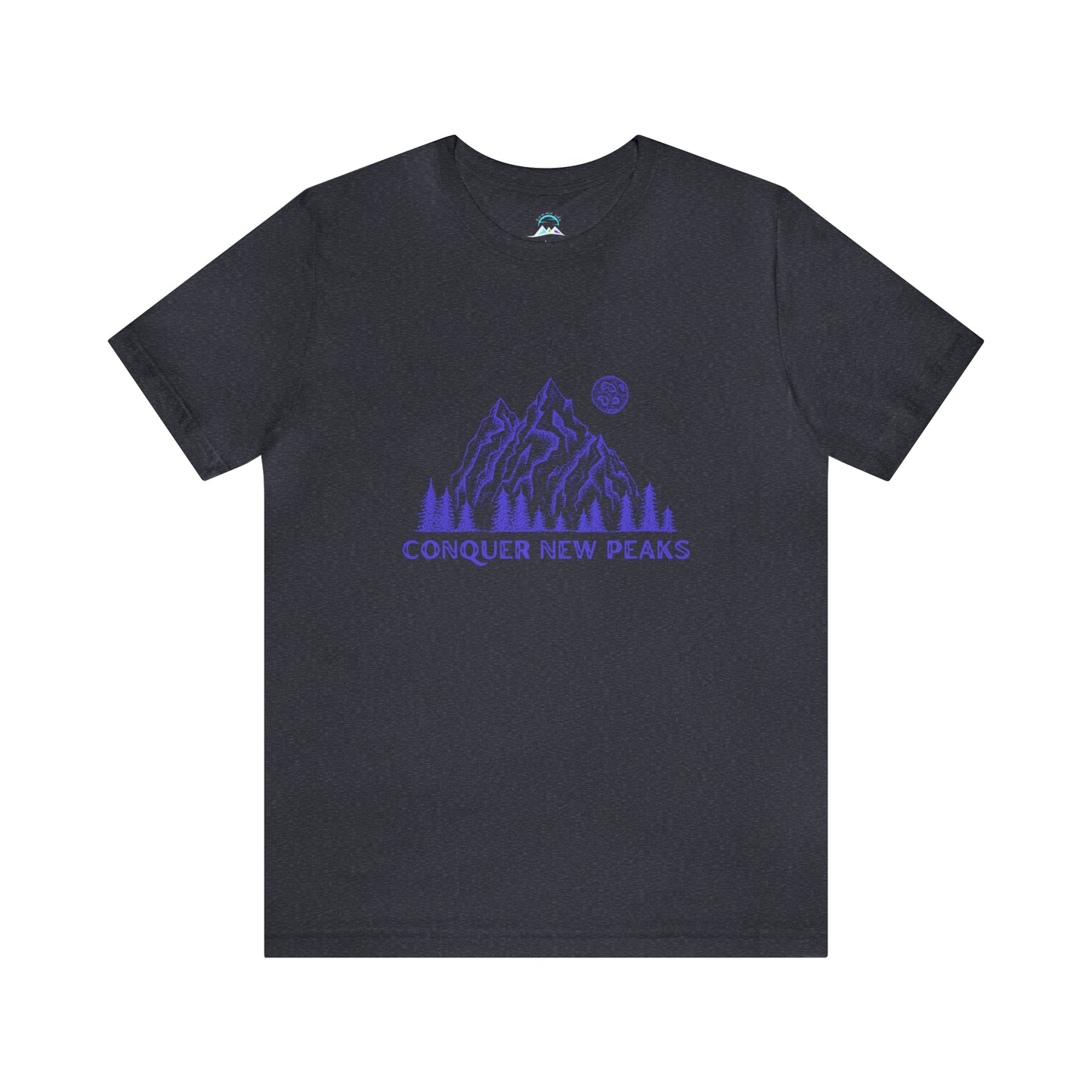 Conquer New Peaks Unisex Jersey Short Sleeve Tee - Purple