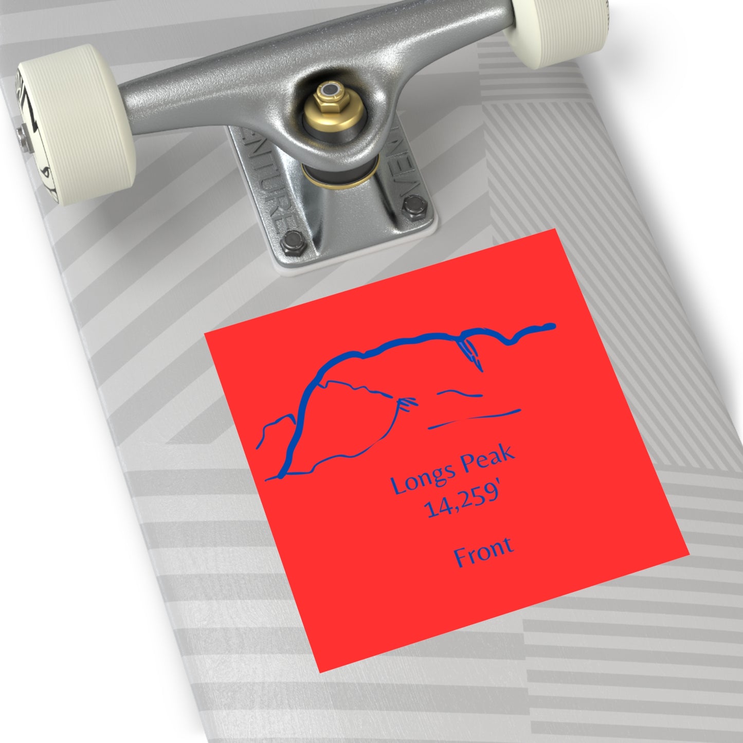 Longs Peak 14er Square Vinyl Sticker