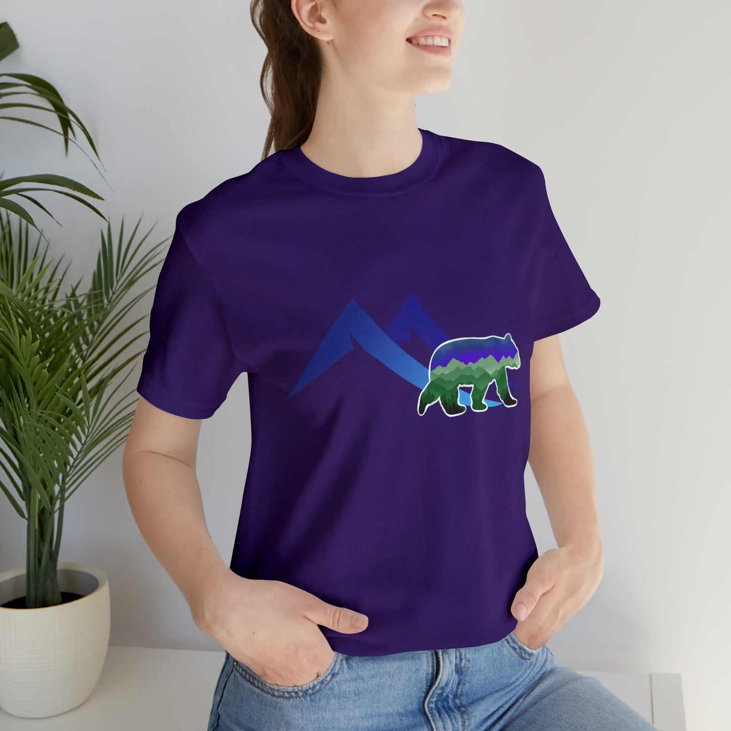 Mountain Bear Unisex Jersey Short Sleeve Tee