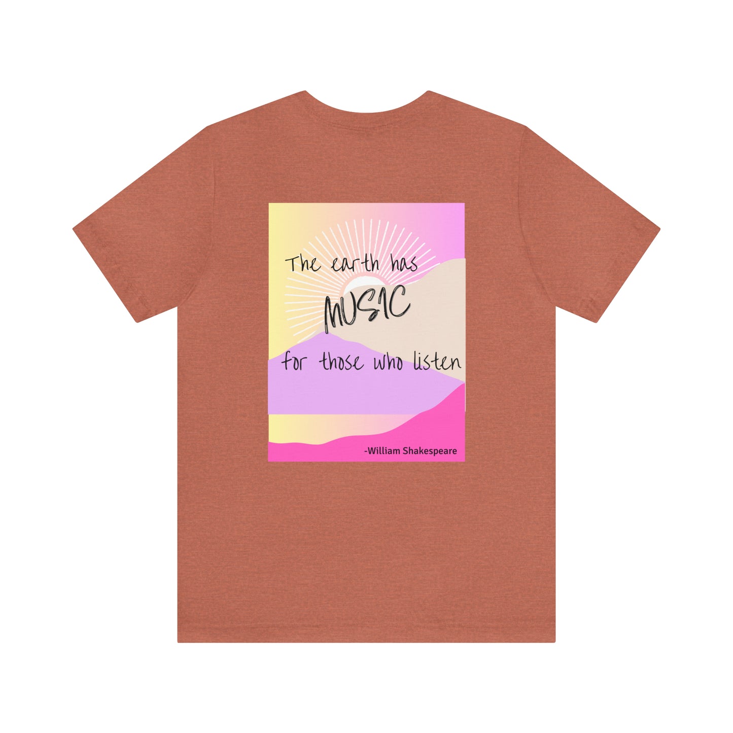 The Earth has Music Unisex Jersey Short Sleeve Tee