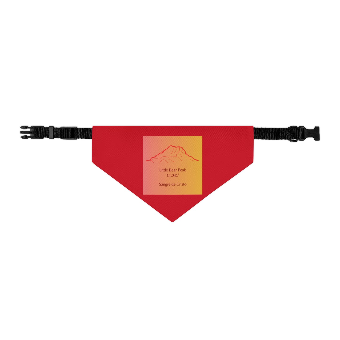 Little Bear Peak 14er Pet Bandana Collar
