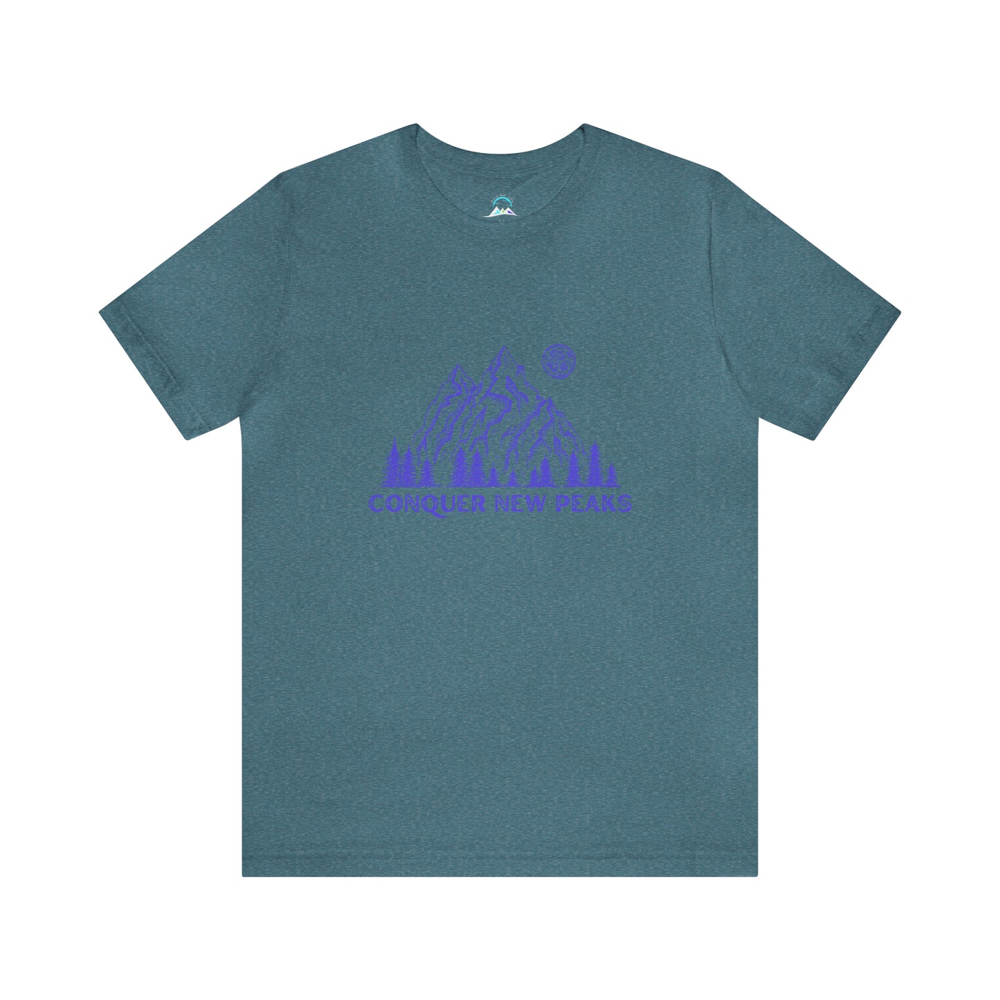 Conquer New Peaks Unisex Jersey Short Sleeve Tee - Purple