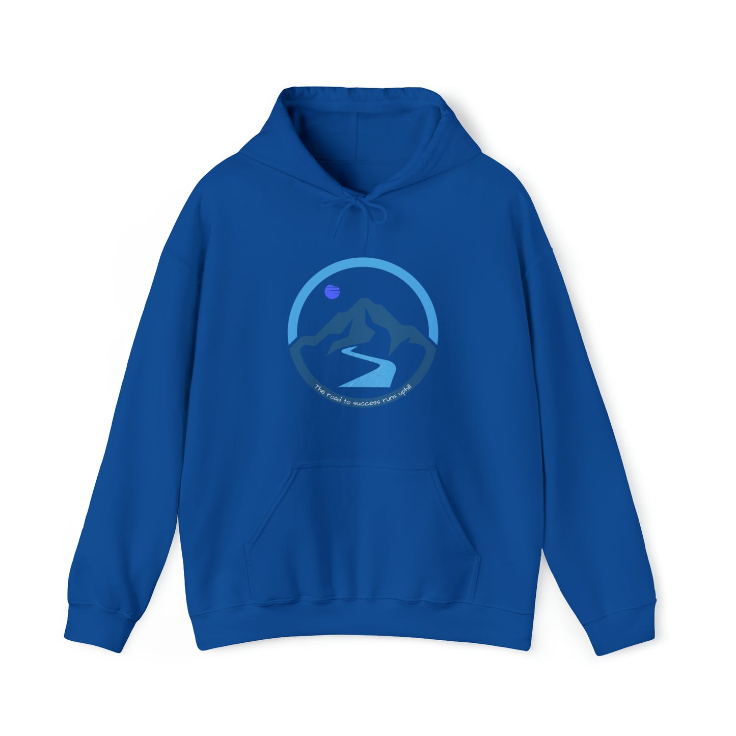 The Road to Success Runs Uphill Unisex Heavy Blend™ Hooded Sweatshirt
